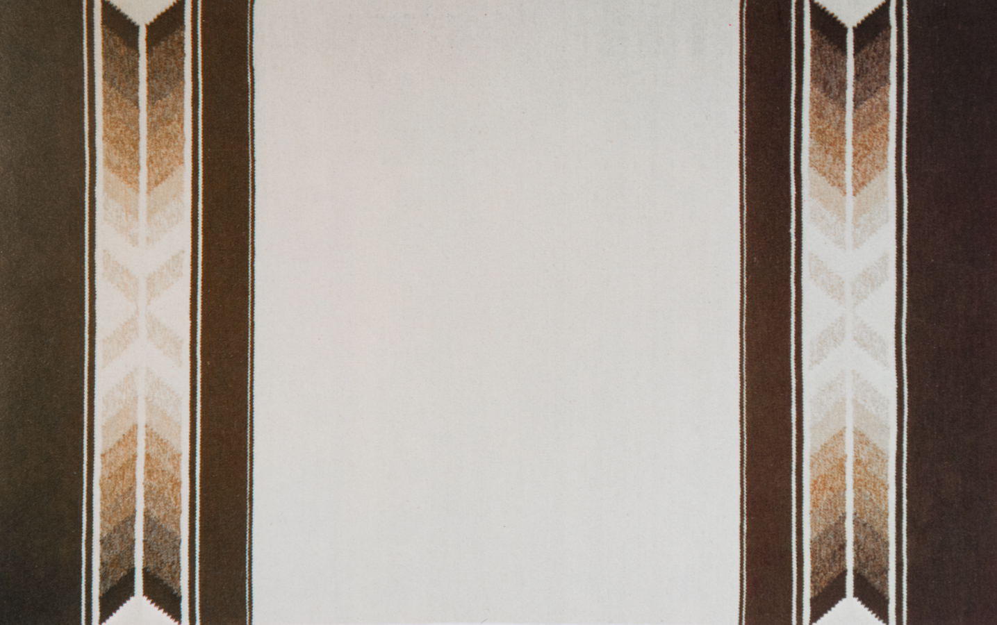 Handwoven wool rug. Serial production. 1980's