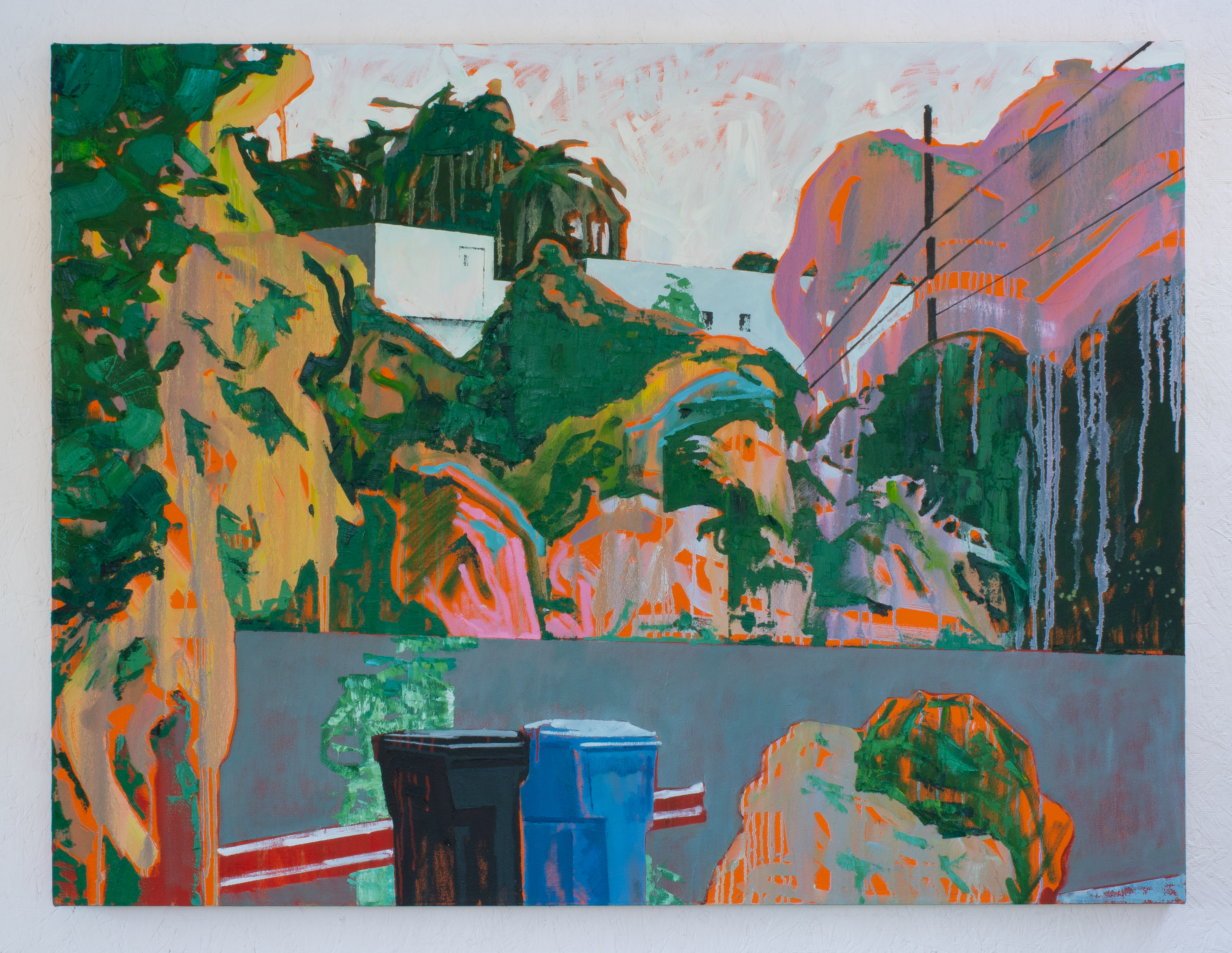 "Ritual III" oil on canvas, 38 x 50 in., 2023