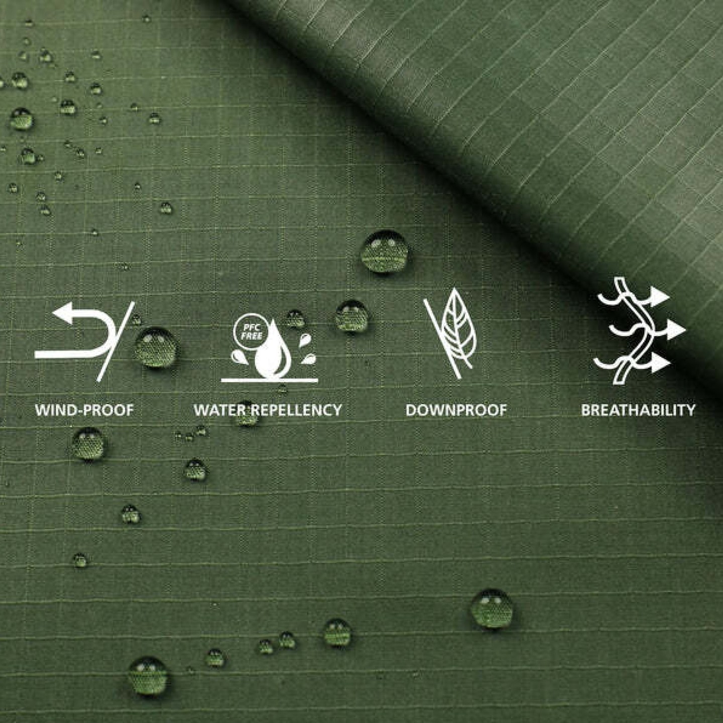 A true innovation and a natural alternative for windbreakers and padded jackets: The 100% Organic Cotton 100g/m2 downproof ripstop by Her Min. ⁠