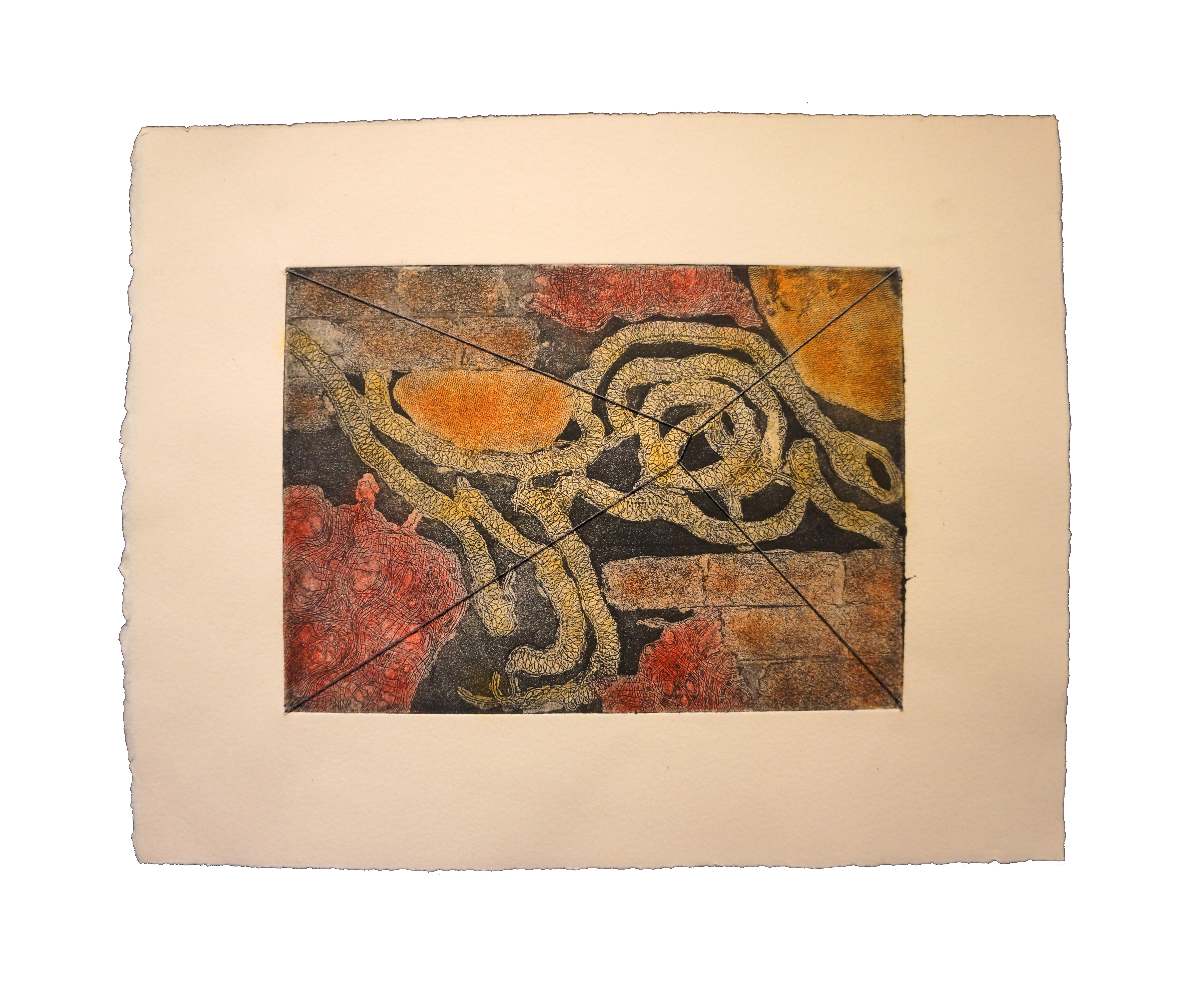 "Bedroom Floor." Intaglio. 6"x8"