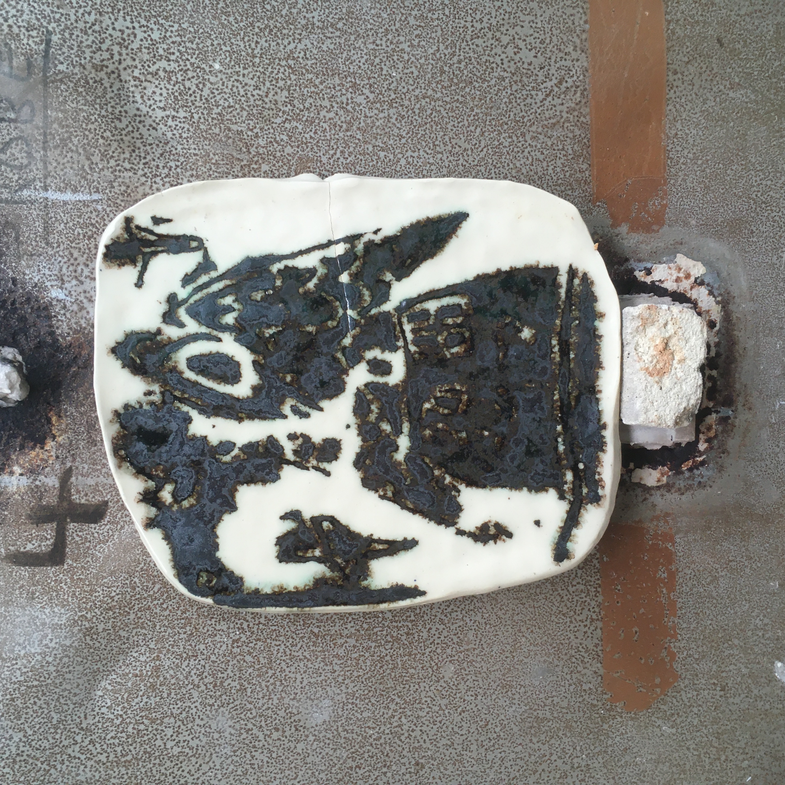 "Ode To My Locker Door" Earthenware Ceramic Plate