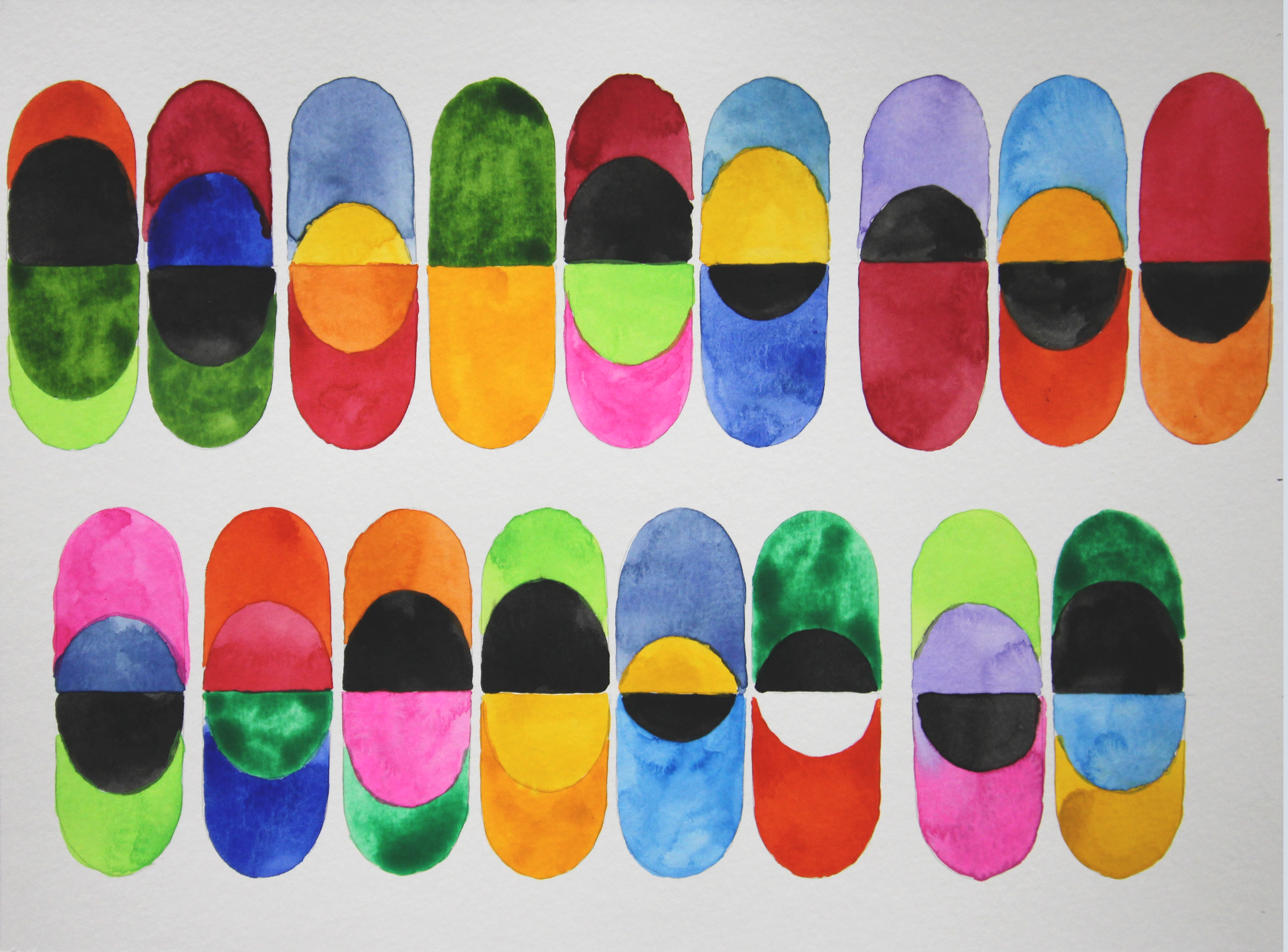 Sin t&iacute;tulo, 2024. Acuarela y l&aacute;piz sobre papel, 23 x 30,5 cm.