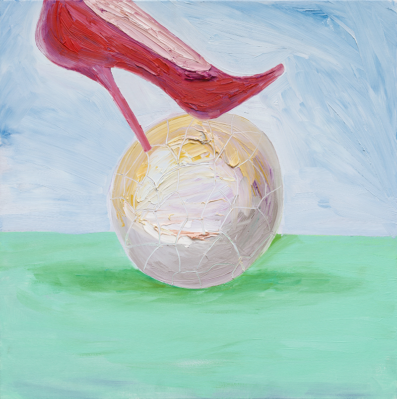 Ballroom, 2019 – Oil on canvas, 23.6 x 23.6 in – $1,200