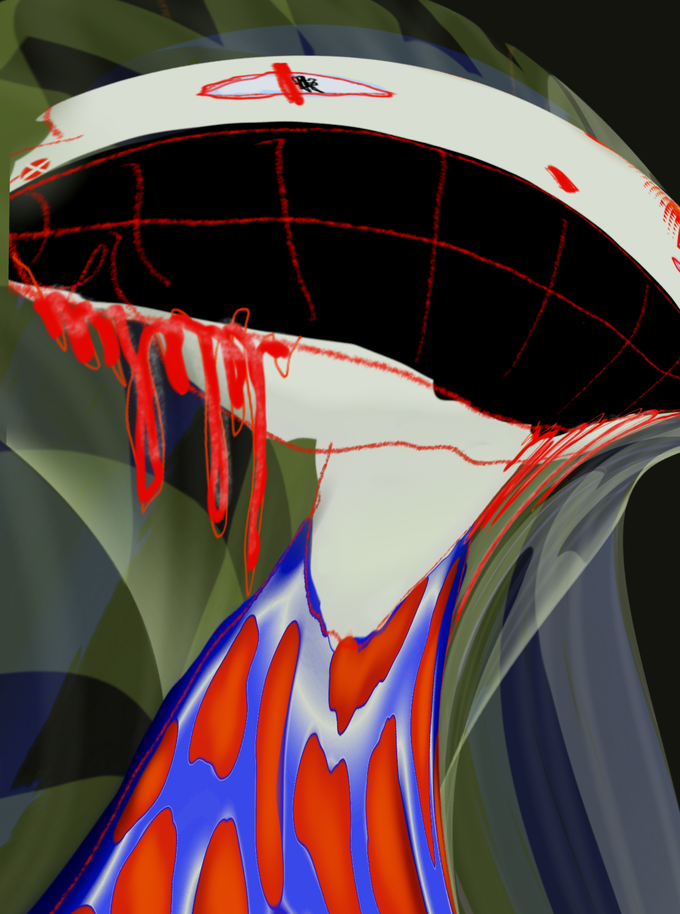 Lumpen king, 2020, digital illustration