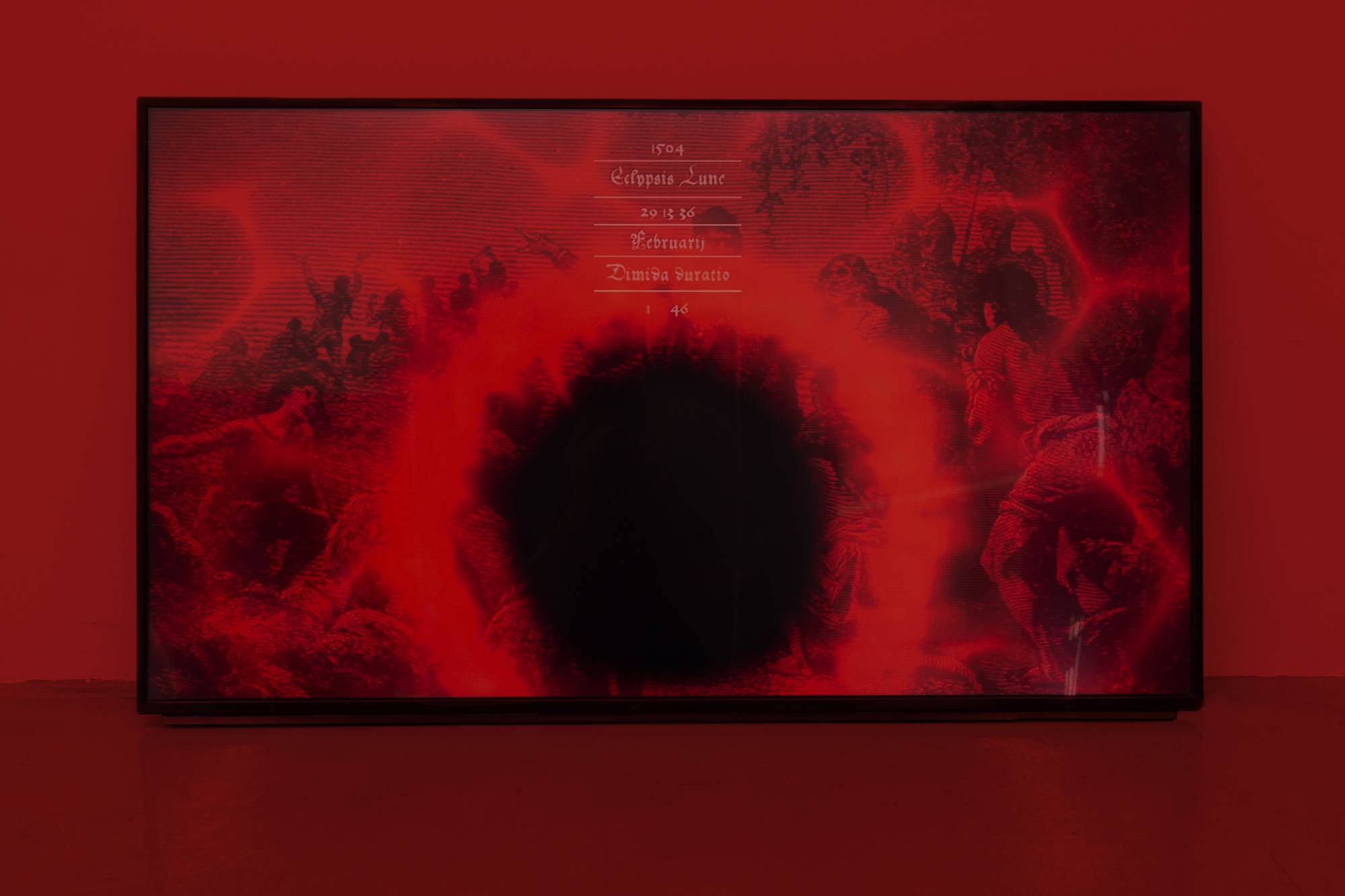 ‘IMPERI❍: el borde de las tinieblas’, installation view, 2018. Photography by Deslave.