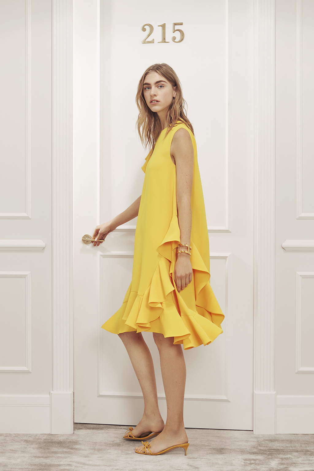 carolina herrera yellow dress