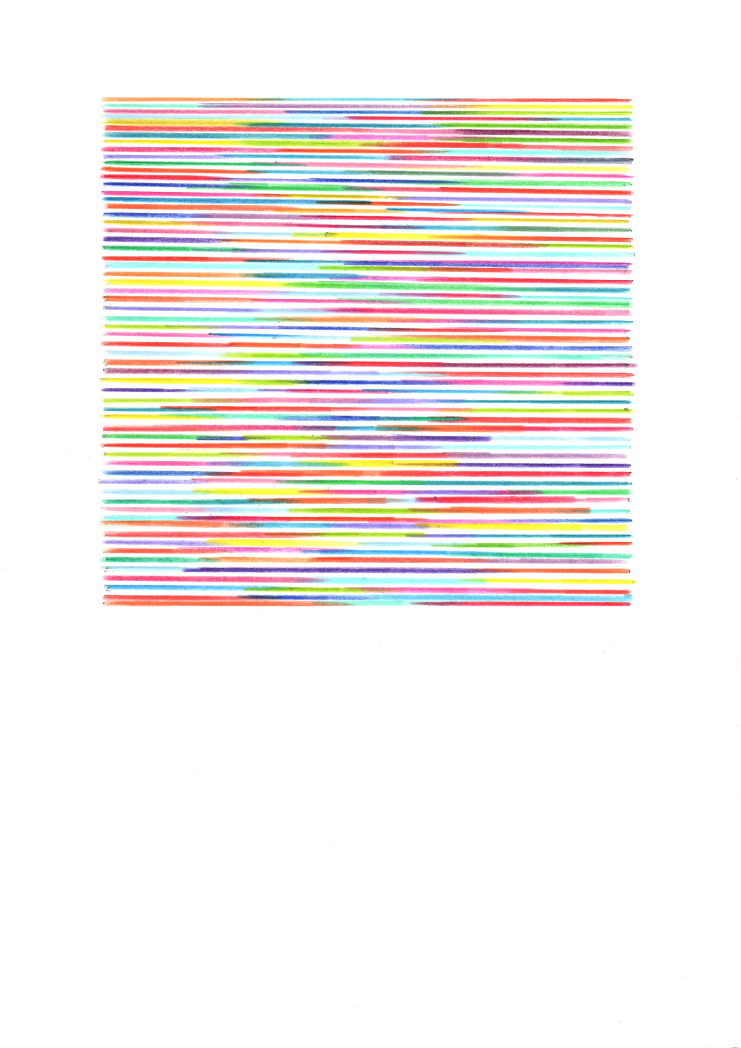 Weaving Lines II  Acrylic on A4 Paper 2023