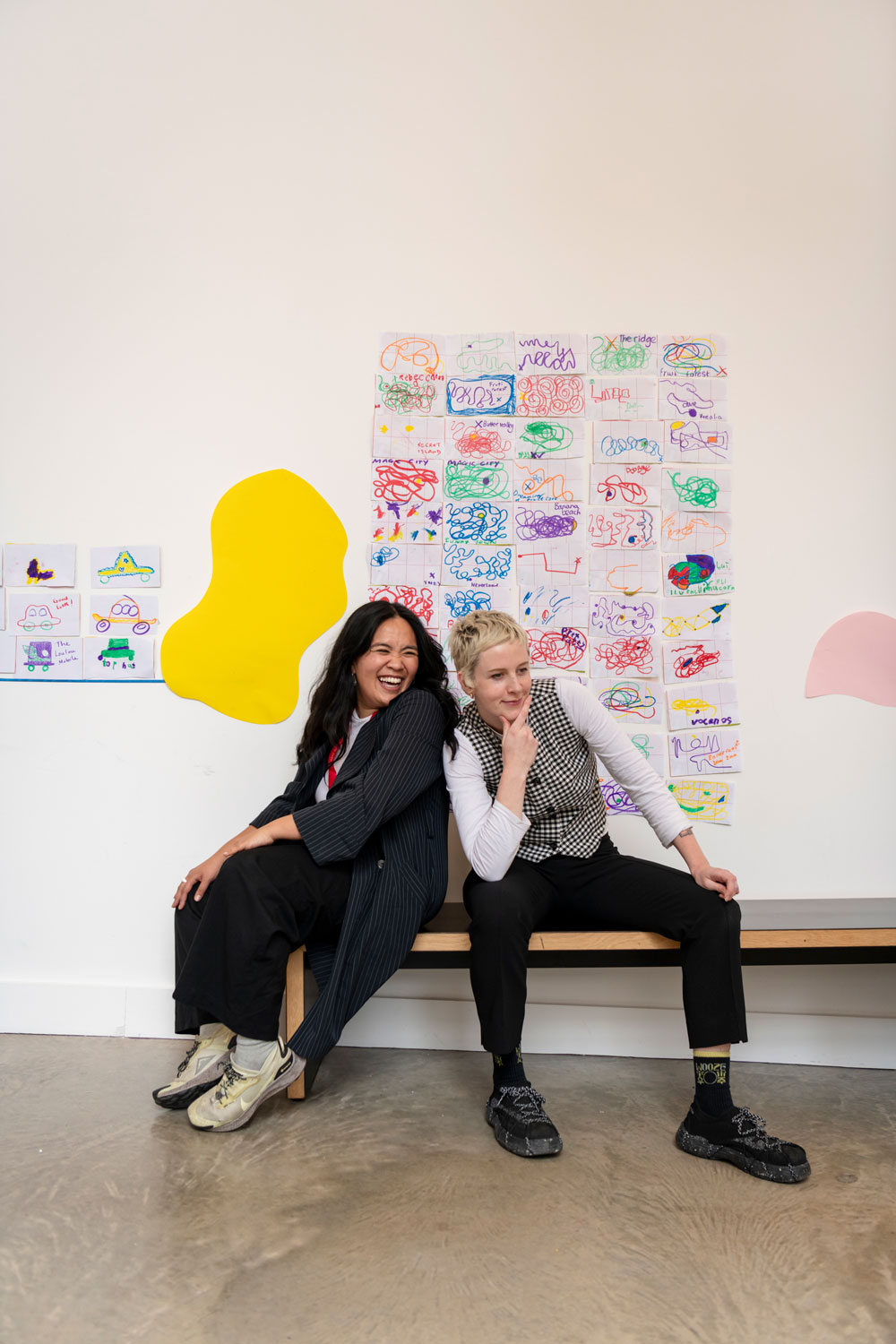 Me and Dhiyandra – your Drawing Quest hosts. Photo by Sandra Ebert.