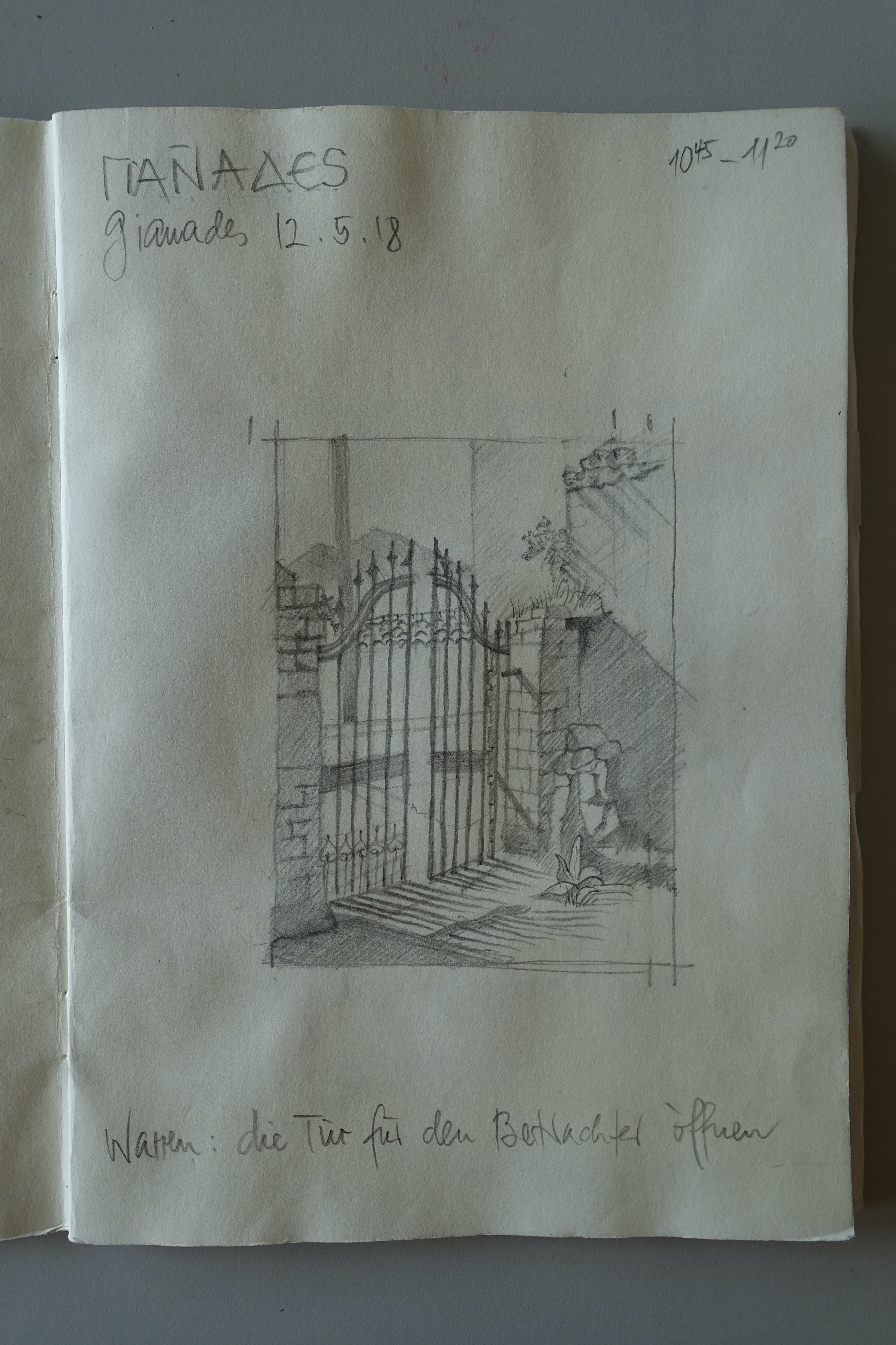 Kleinformatige, detaillierte Vorzeichnungen für Ölstudien in der Landschaft - Gianades