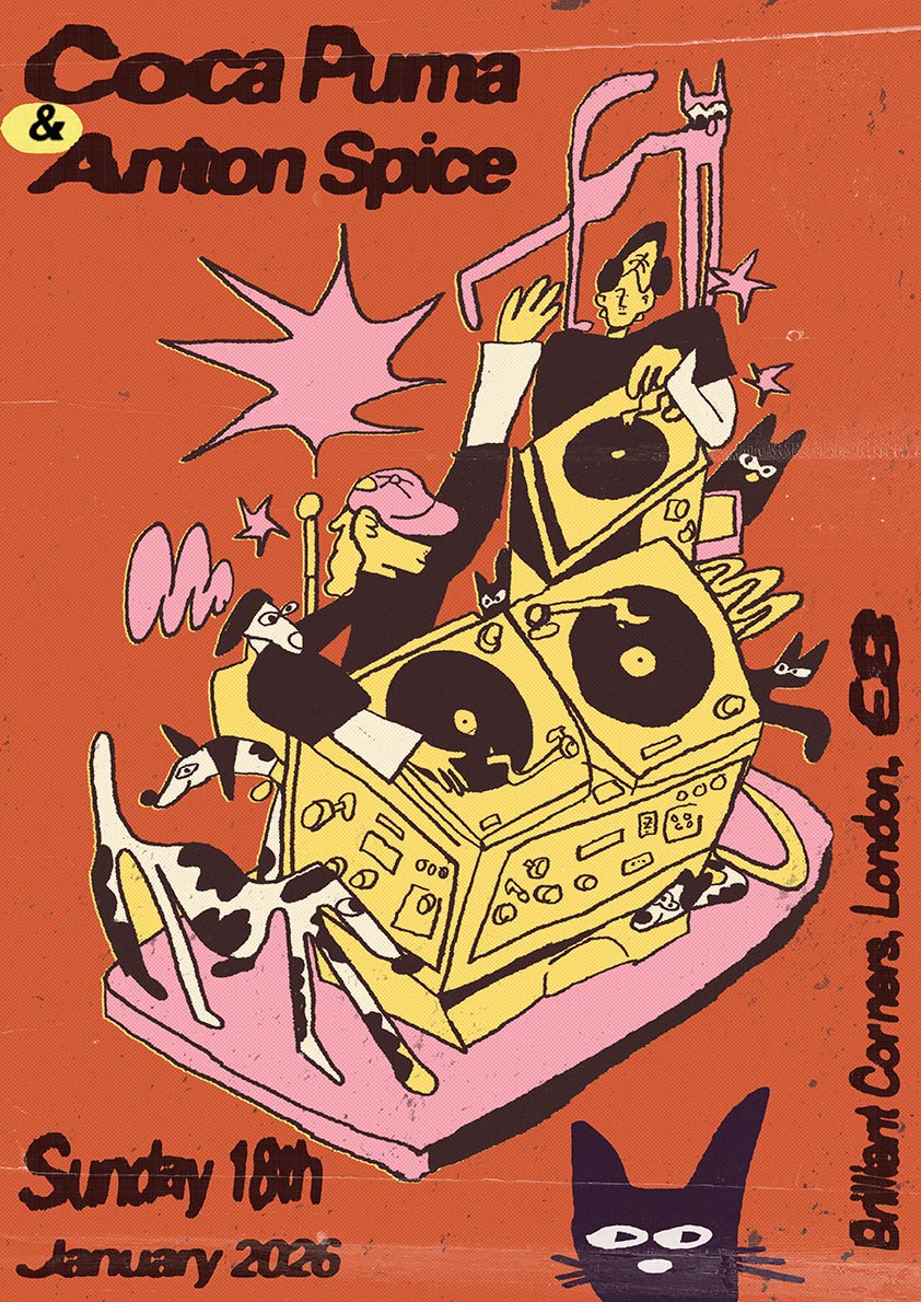 Coca Puma & Anton Spice - Event Poster