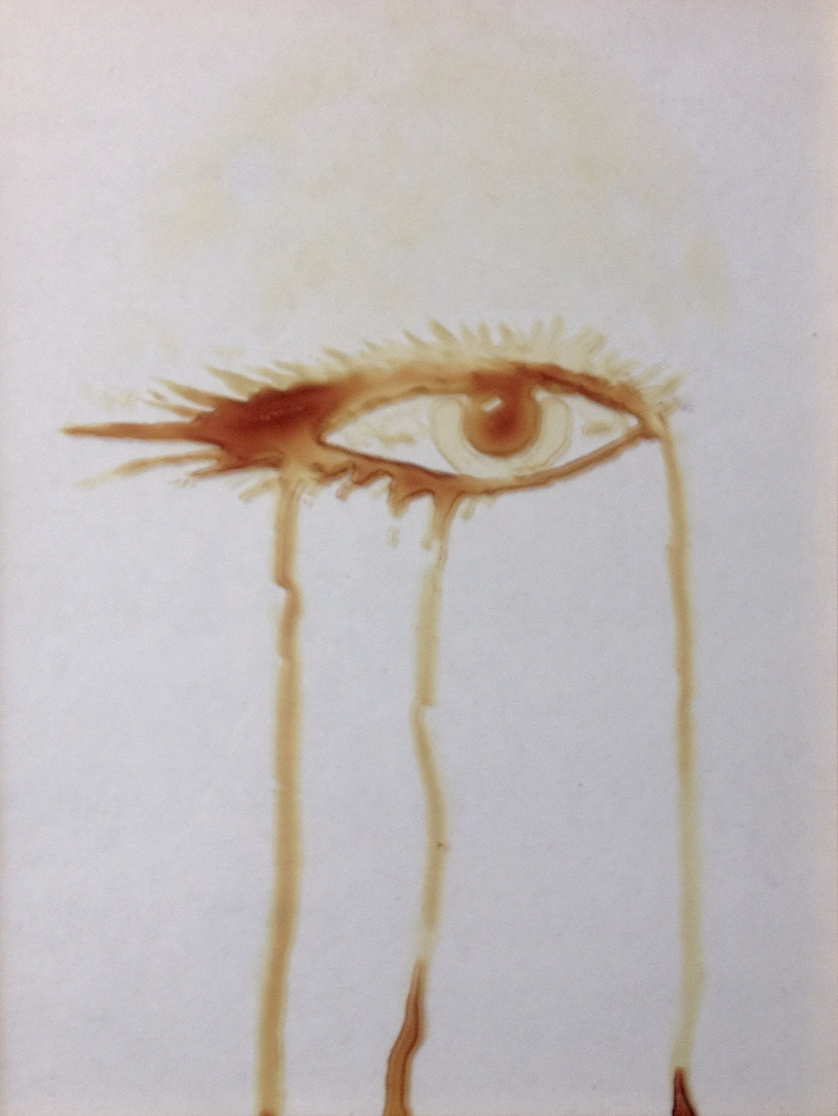 Large Detailed Eye Crying Blood · Creative Fabrica