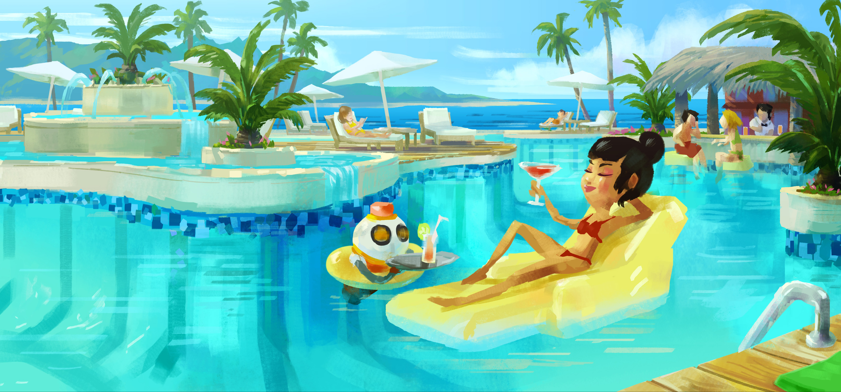 Concepts for commercials for Hotels.com by directors Smith & Foulkes at  Nexus Productions .