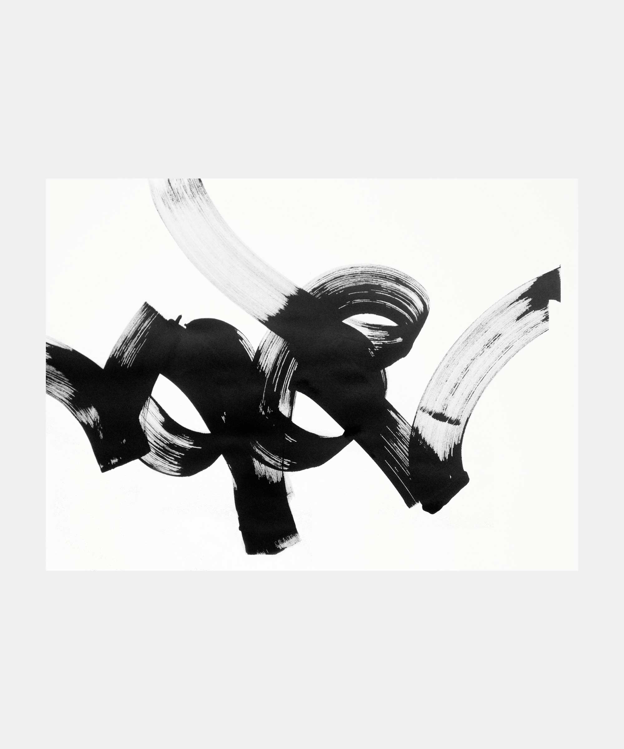 Improvisation, 2014. Ink on paper, 76&#160;x&#160;56&#160;cm.