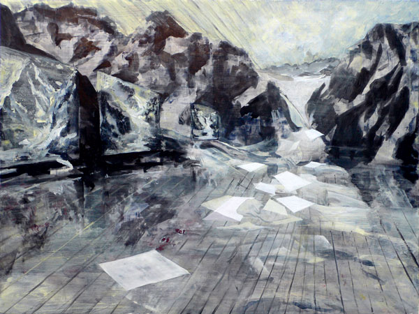 The Studio, Tivoli, NY, acrylic on board, 18x24”, 46x61 cm 