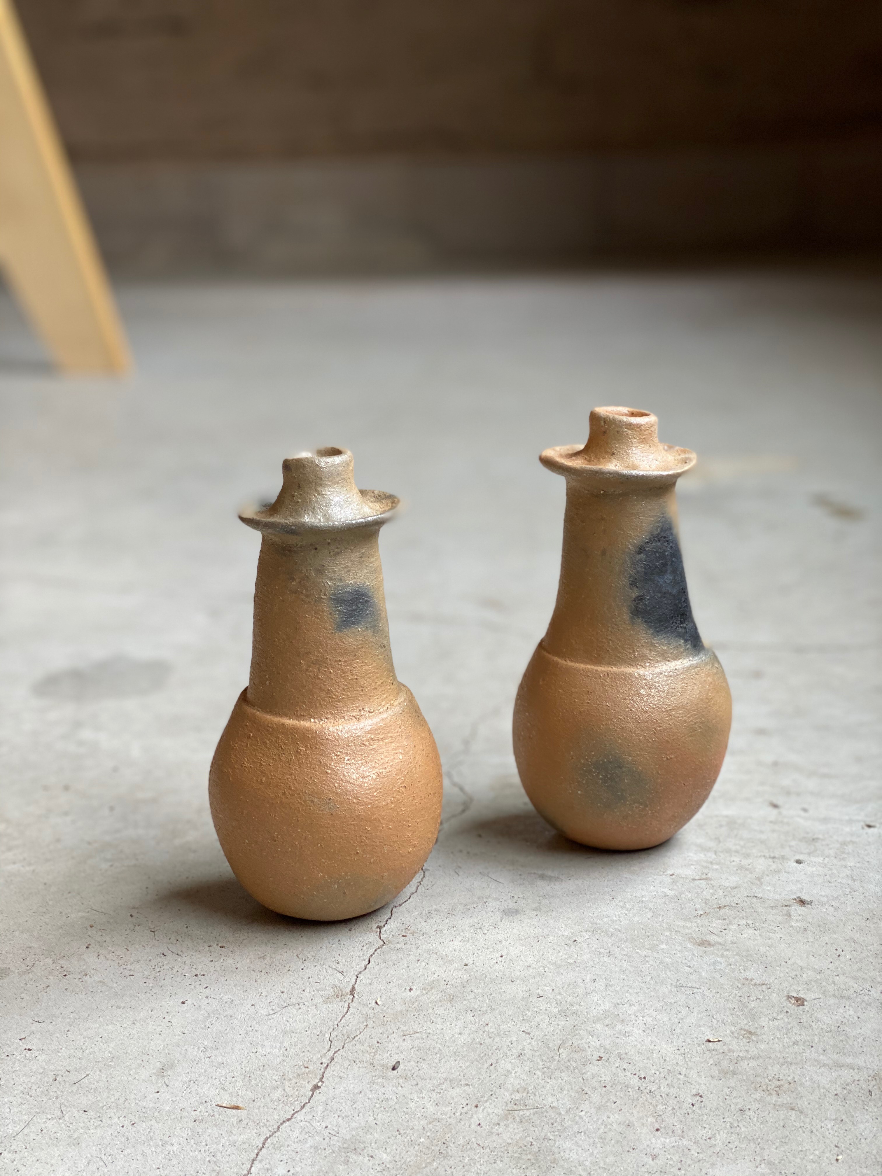 Handmade ceramic vase VESTA Coral Stone 70 sm own production in unbreakable pack