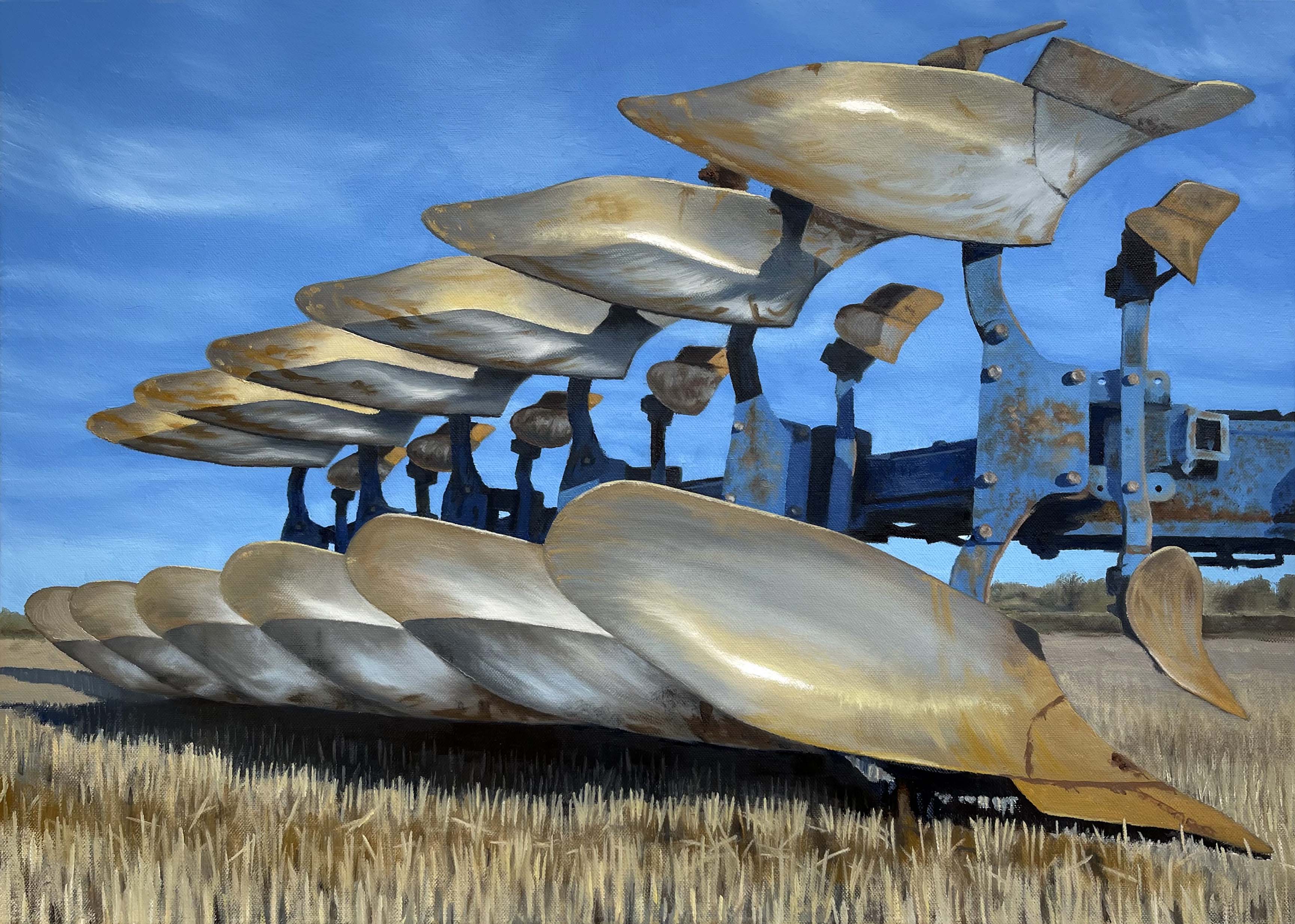 Plough, oil on canvas, 50 x 70 cm