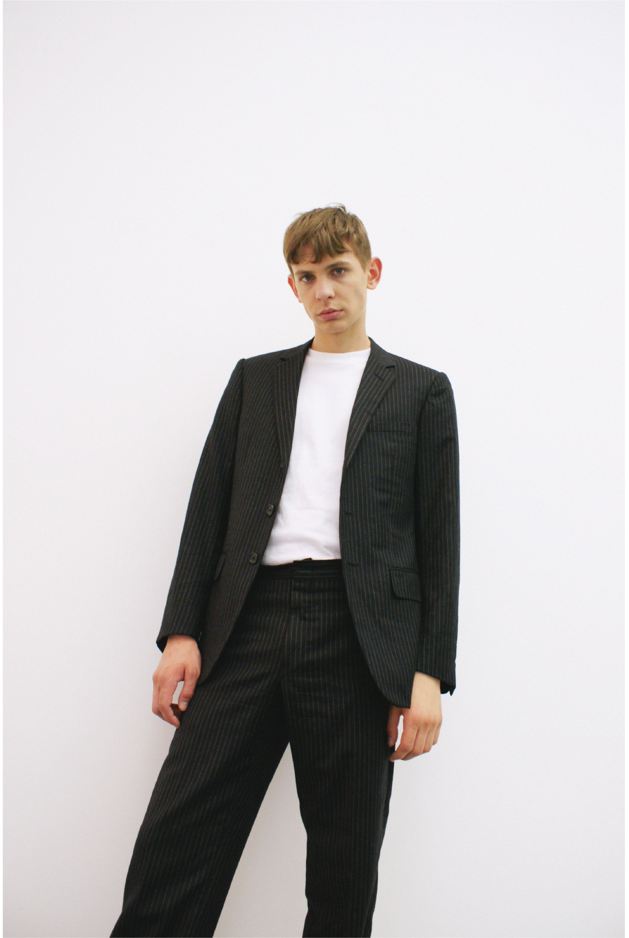 DIOR BLACK STRIPED SUIT Out of stock