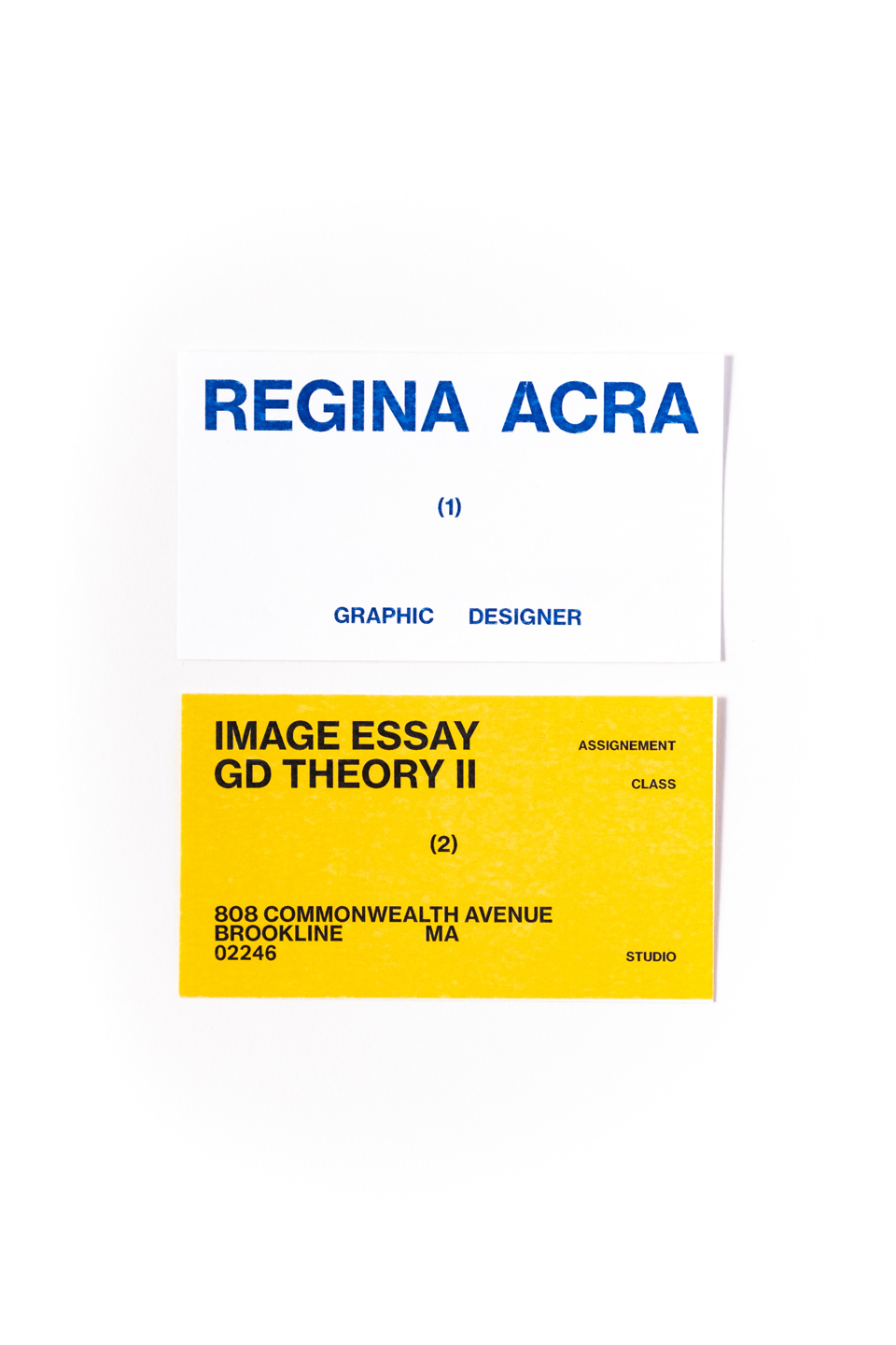 Essay Title/Business Card