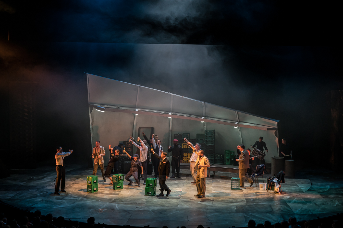 Ralph Fiennes, Sophie Okonedo, Antony & Cleopatra, National Theatre, Photograph by Johan Persson