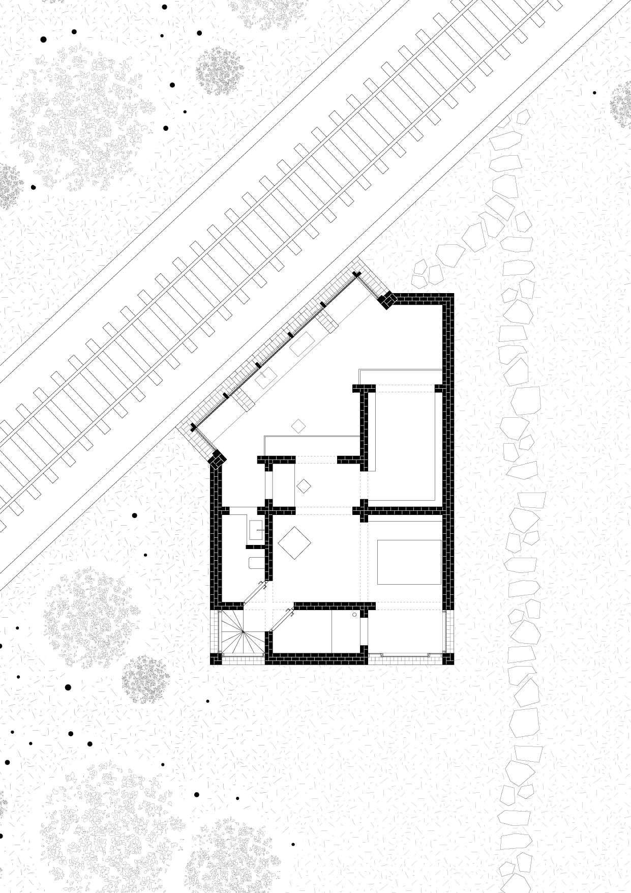 maison près de la voie ferrée, 2015