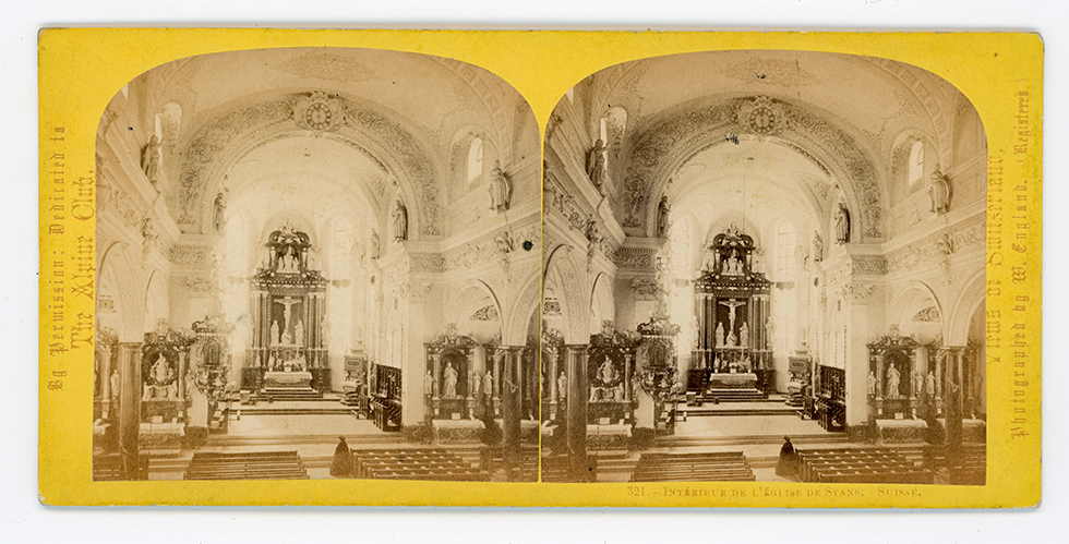 Interior of the Church of Stans, Canton Nidwalden. (1863)