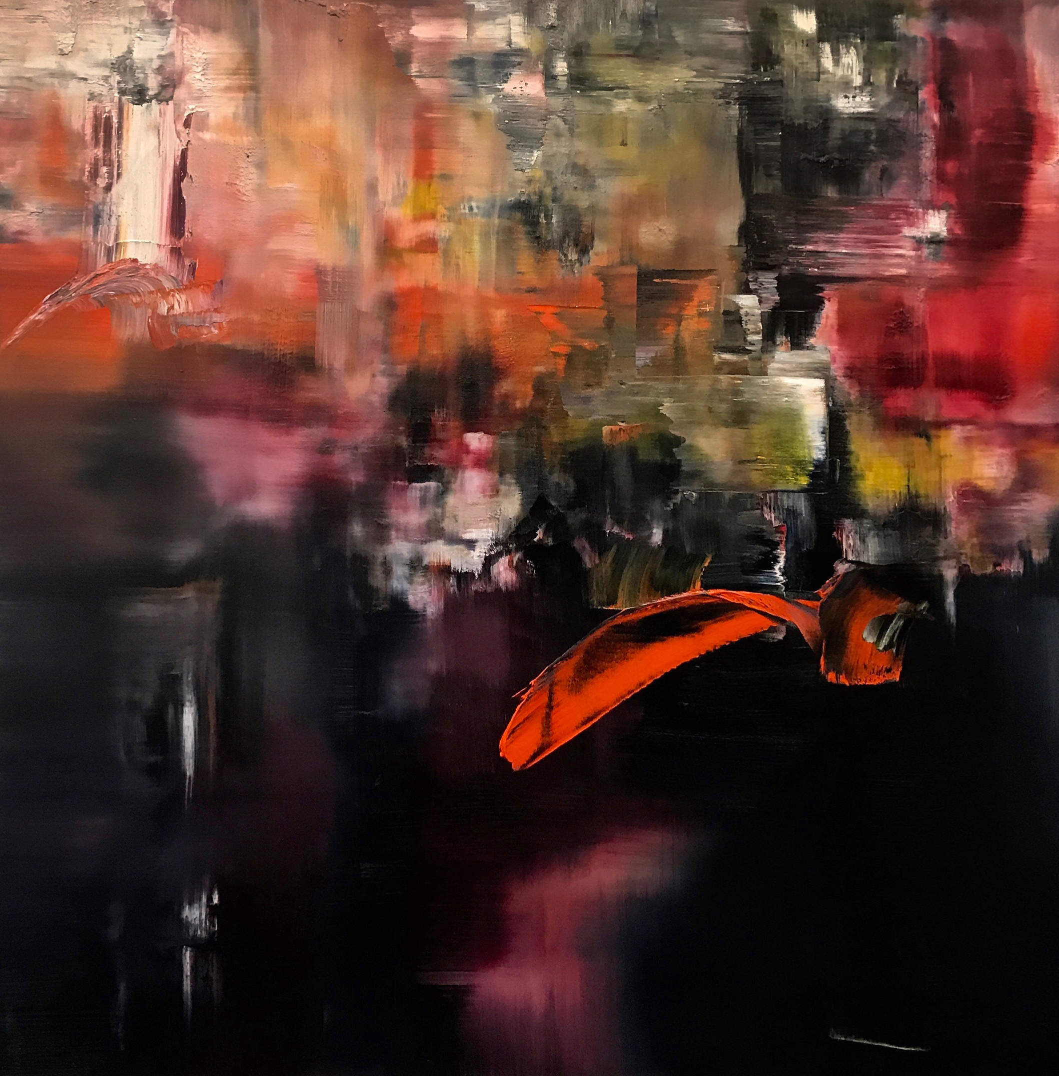 9. Untitled Orange 2017 Oil On Canvas 72 x 72 inches