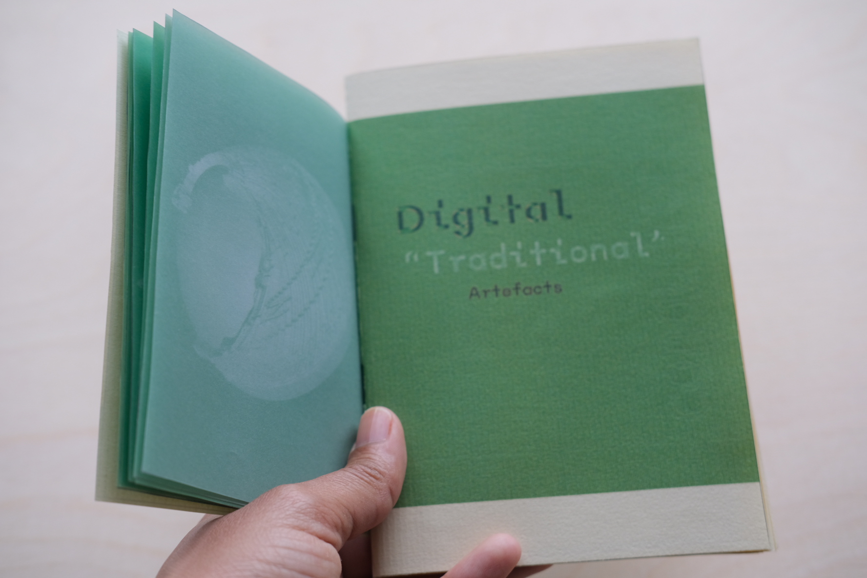 Book design Digital Artefacts