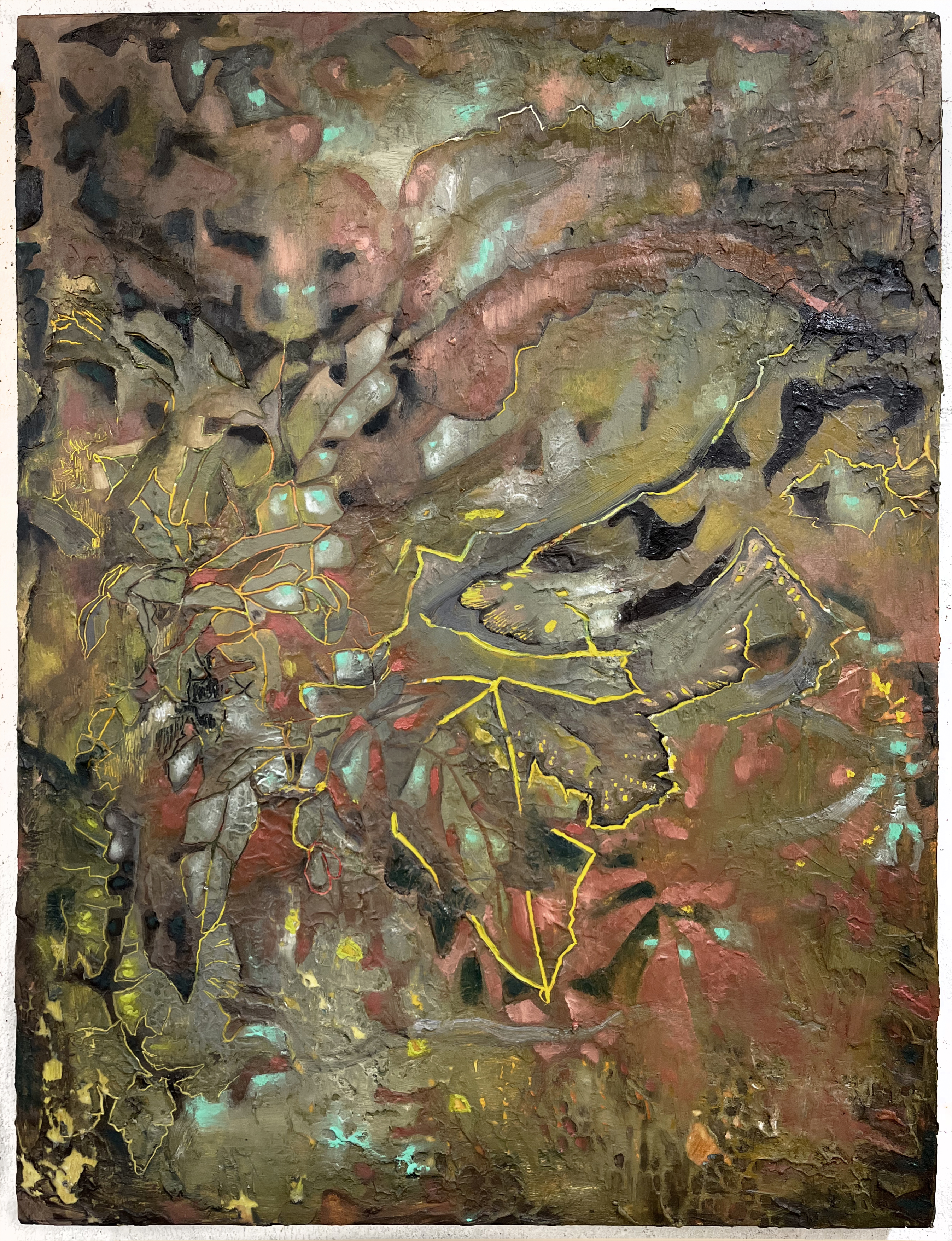 fourth dream of banana tree | 27 x 20 inches | oil on paper on panel