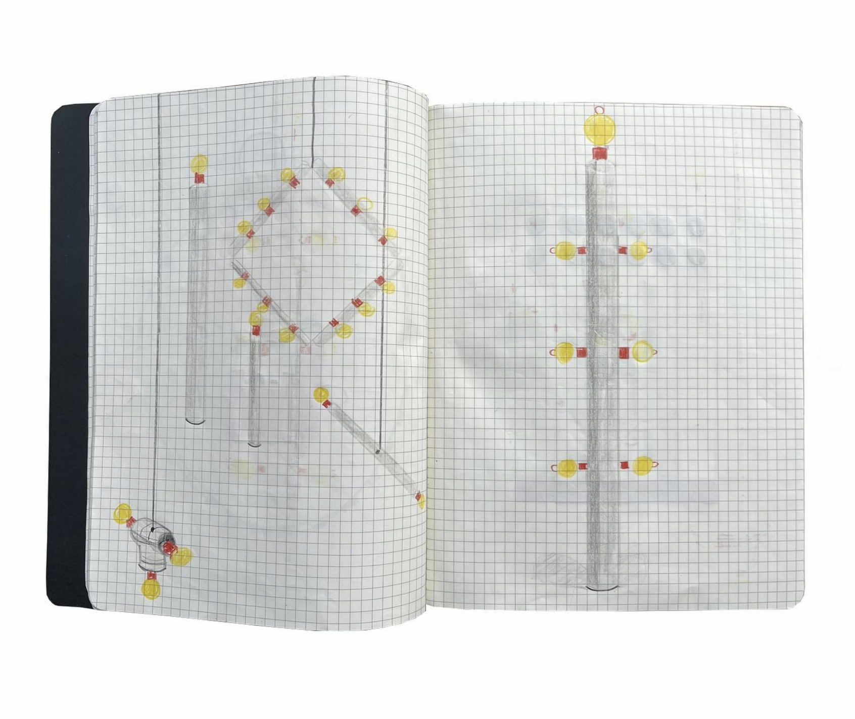 drawing, Some Lamps, Verloren Bekisting