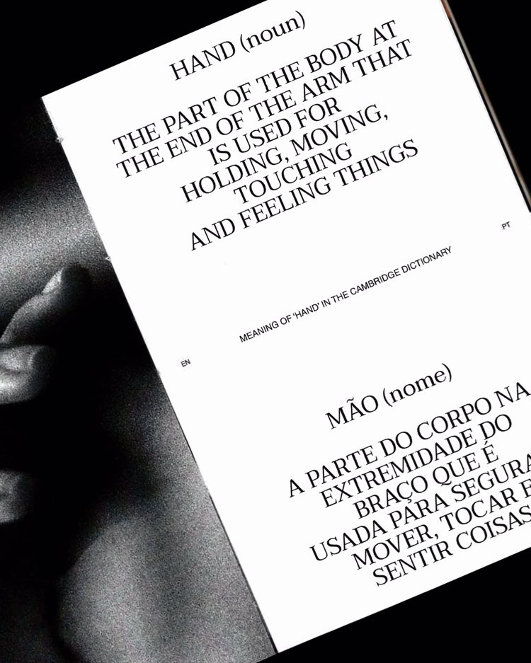 Holding, Moving, Touching and Feeling things, Hands Photobook