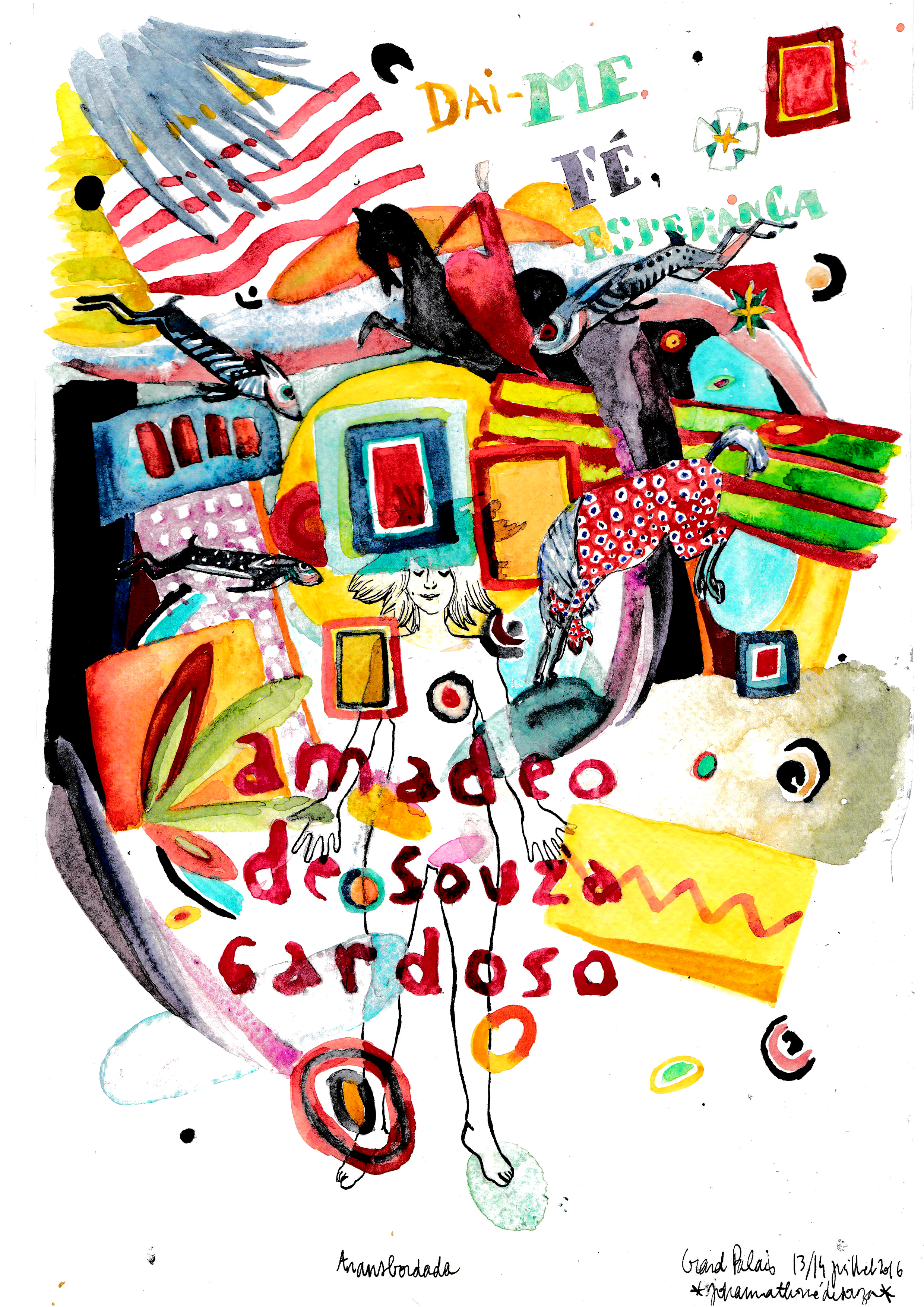 Aquarelle, 20 x 36 cm