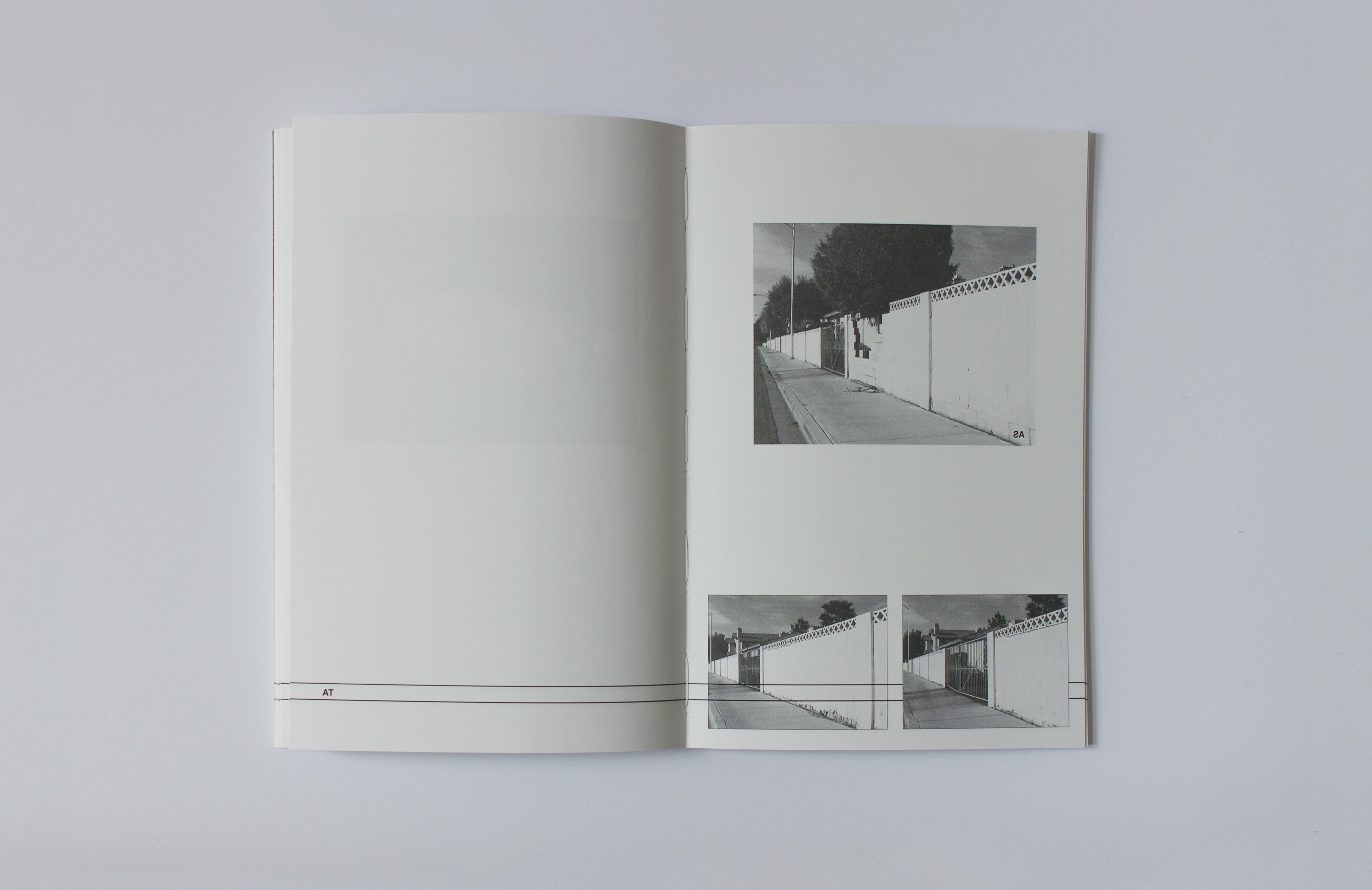 alt="Peter Downsbrough hence book spread"