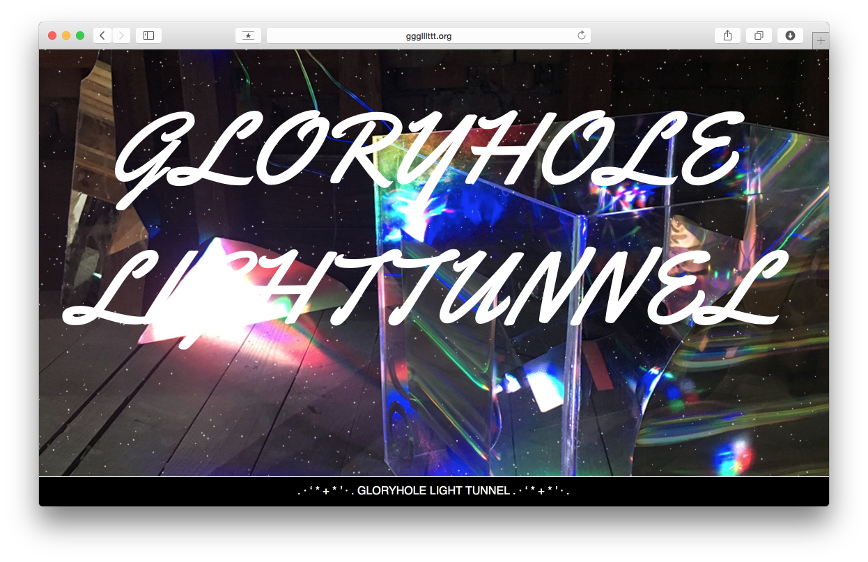 WEBSITE  Gloryhole Light Tunnel