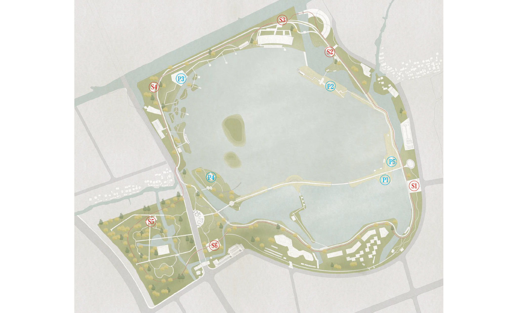 MADAM takes care of train stops S2 and S5 and pavillion P3. The rest of the pavillions will be designed by Hexia and Büro KLK. Exciting!