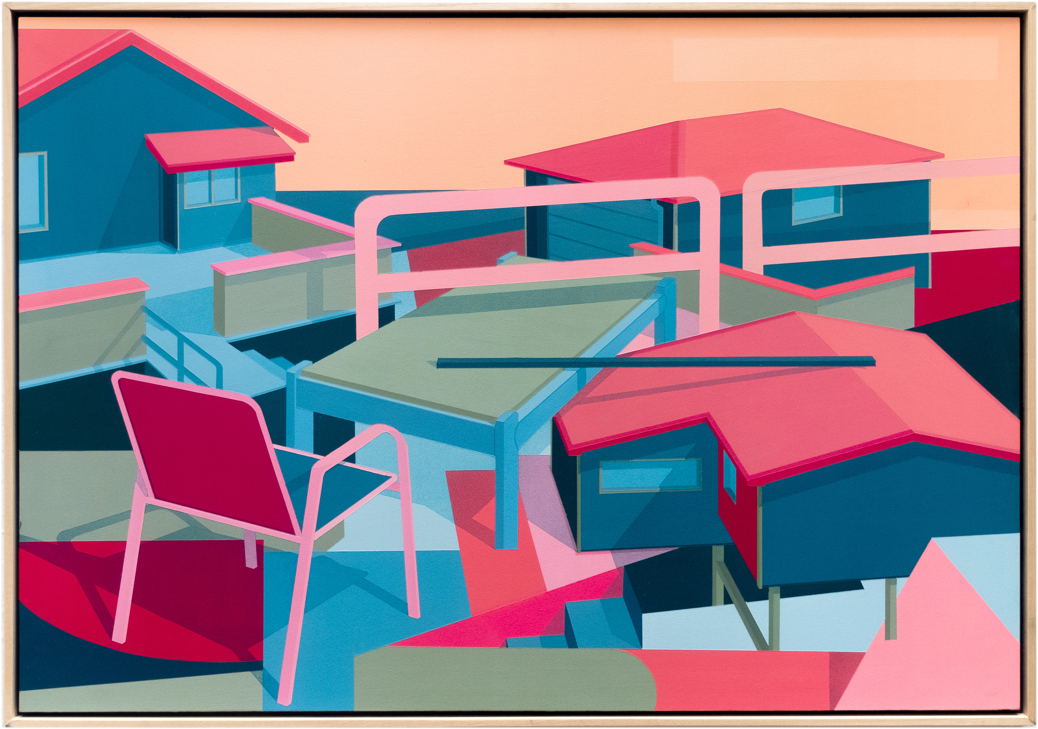 (8) / (9) - Au balcon - 100 x 70