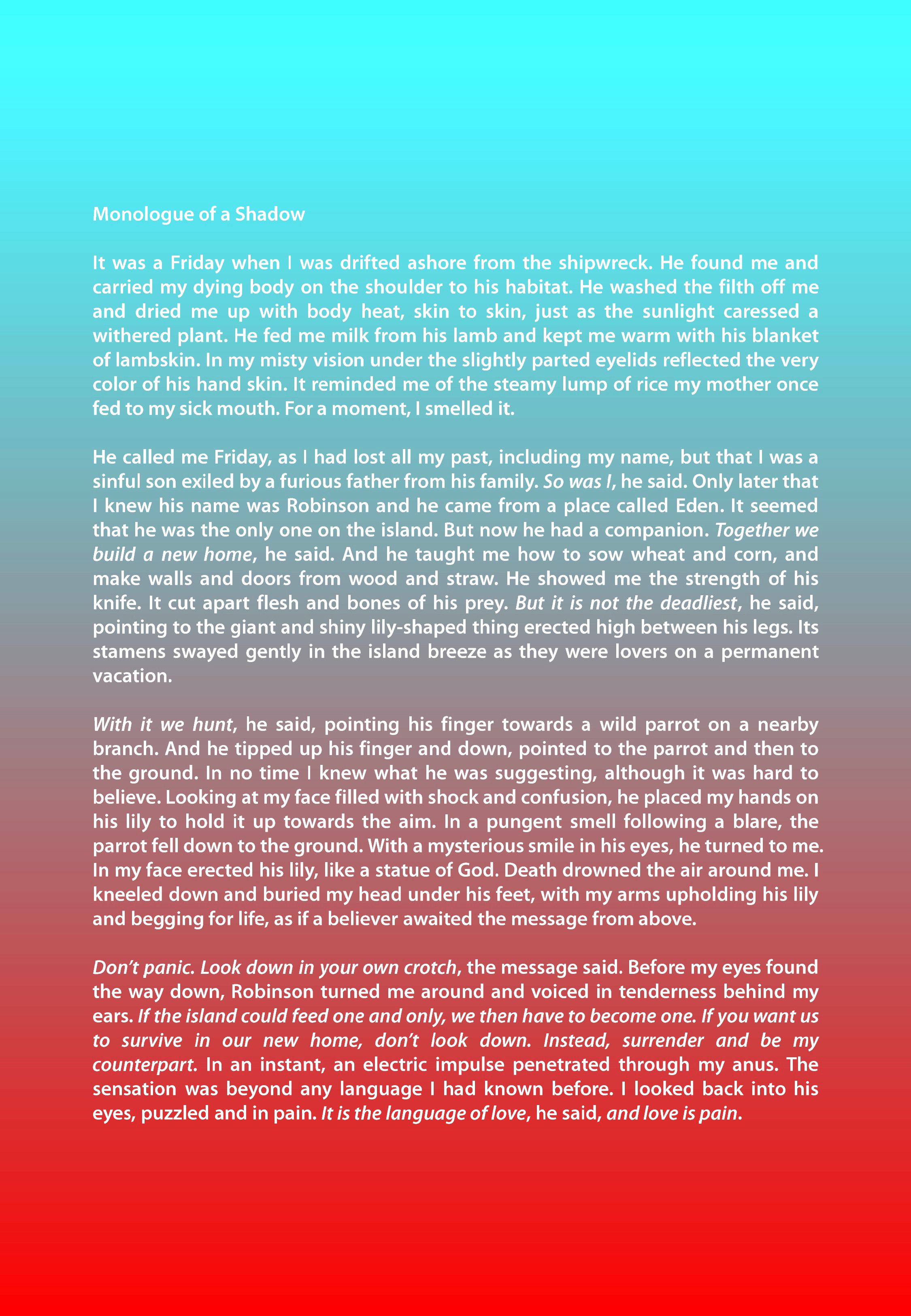 Accompanying Text for the Work.