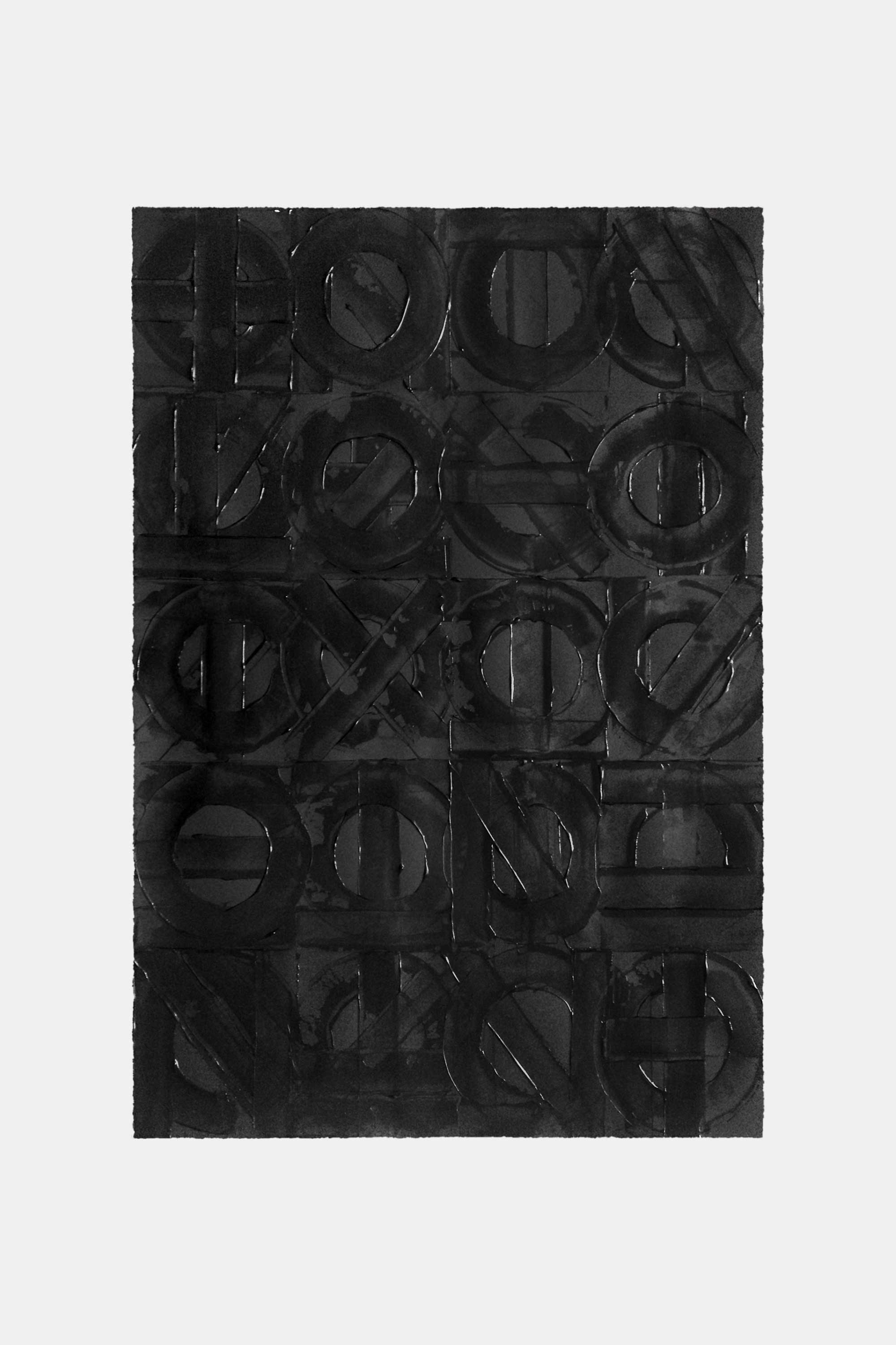 Circles and lines, 2015. Acrylic paint on paper. 76&#160;×&#160;112&#160;cm.