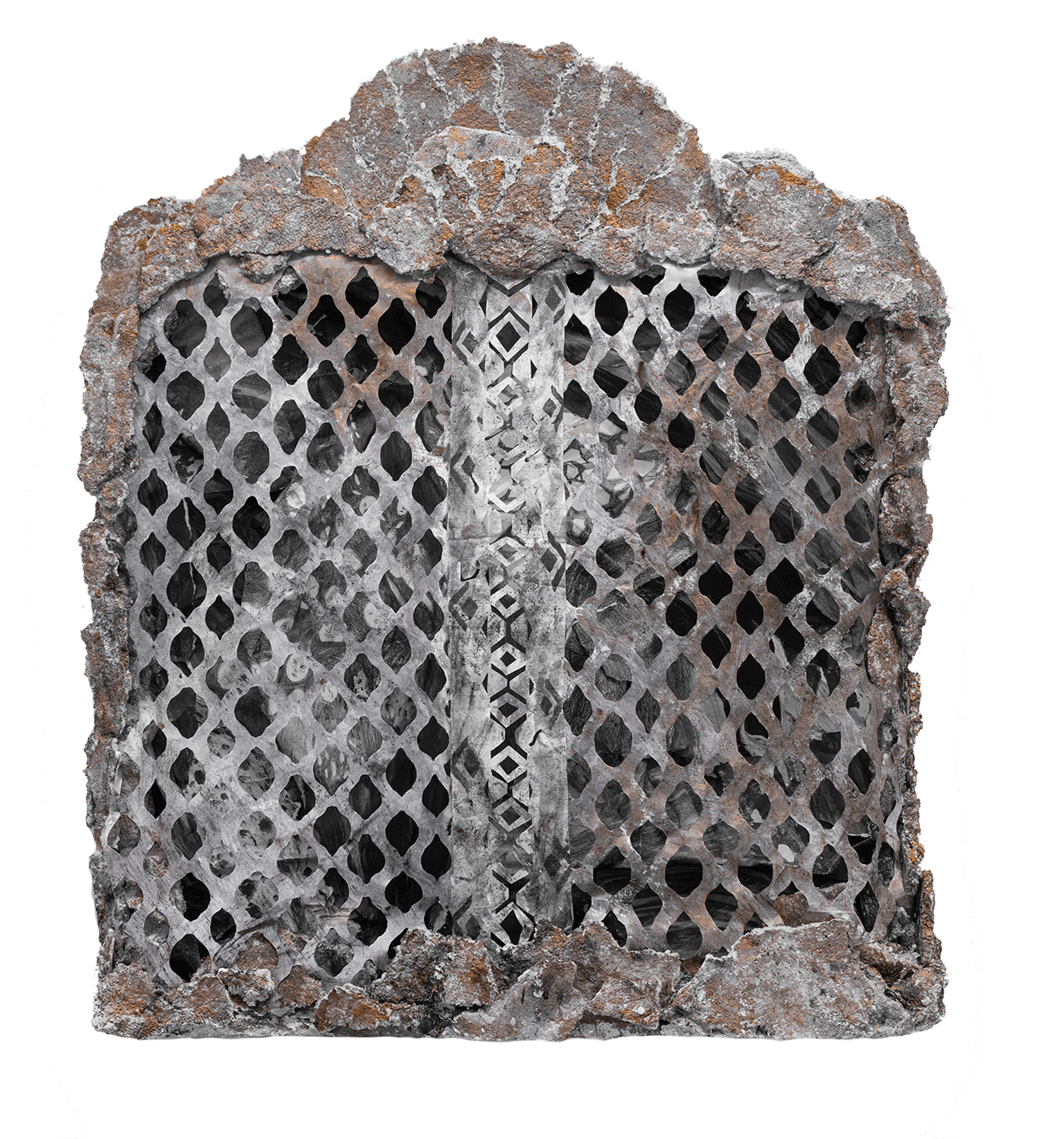 벽장안의 눈, 2023, 종이, 제작종이, 흑연, 혼합재료, 콜라주, 58x66.5x5.5cm