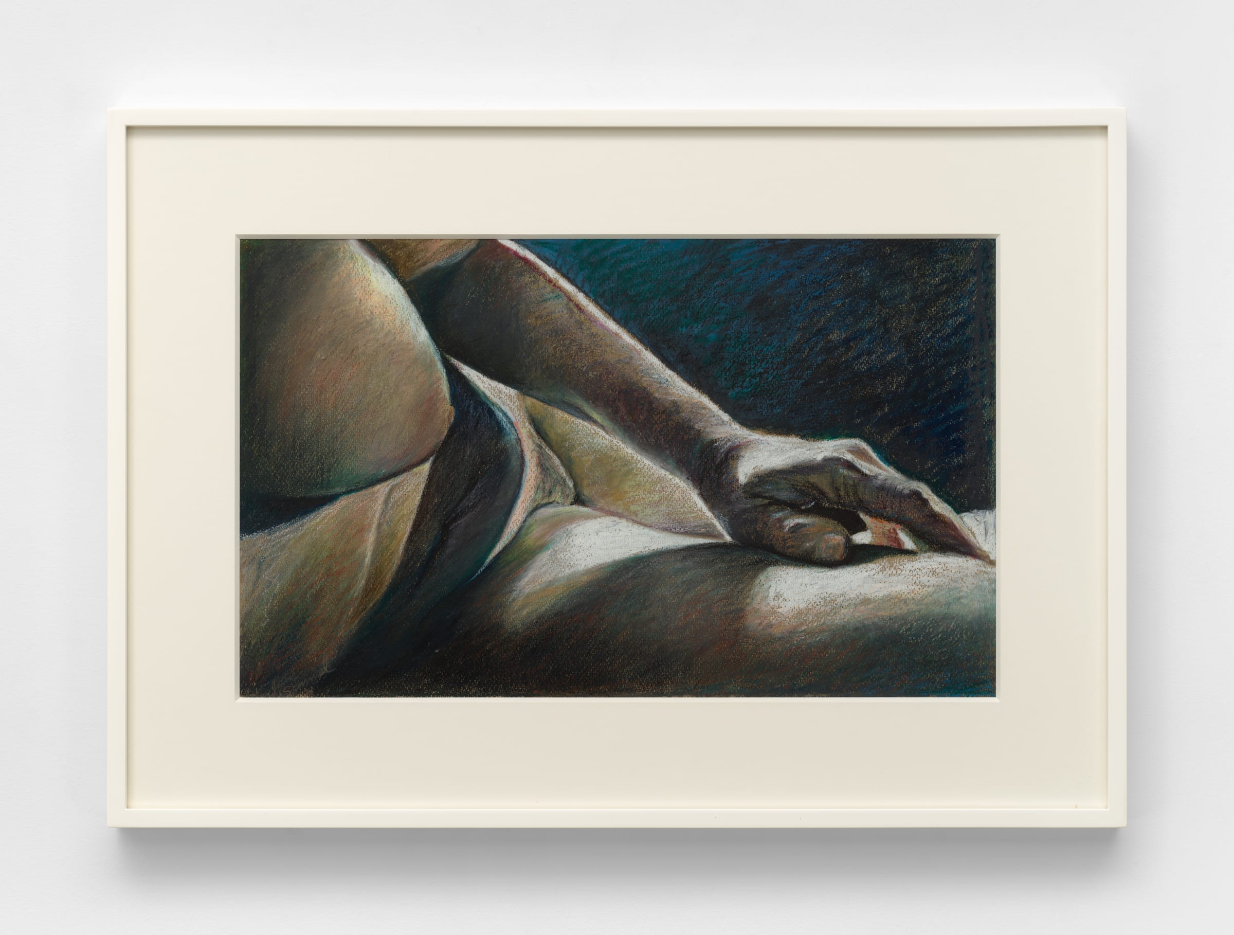 Study for Night Light, 1978 Oil crayon on grey paper, 49.5 x 69.8 cm