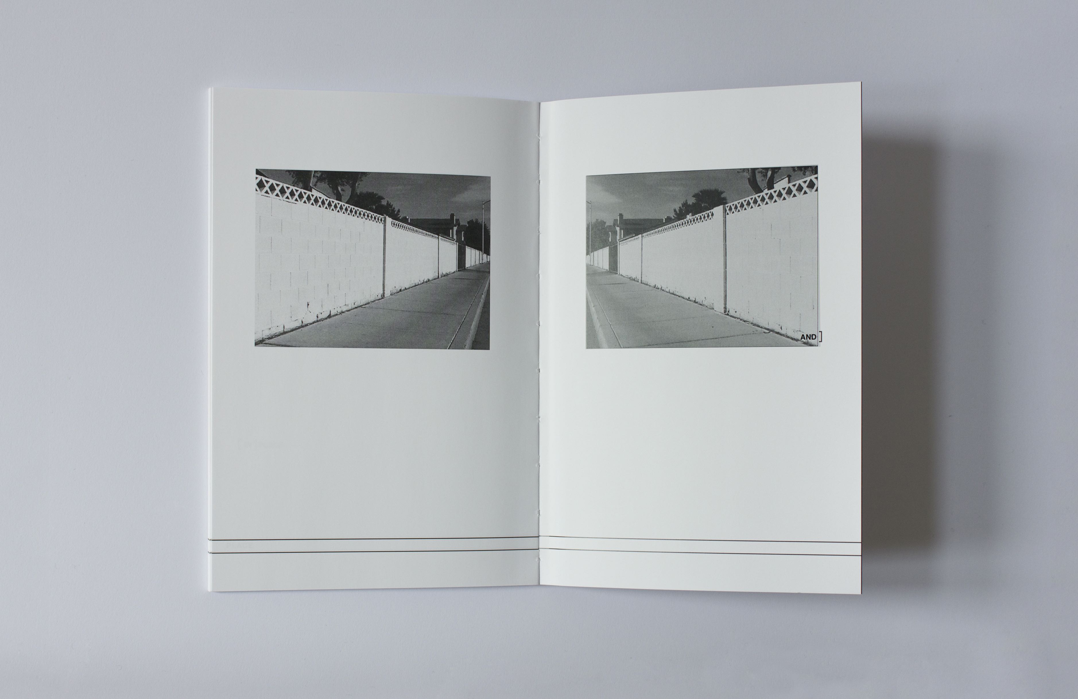 alt="Peter Downsbrough hence book spread"