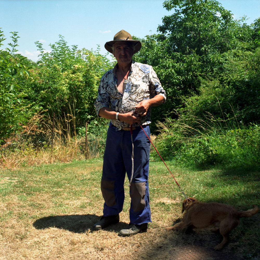 Man with Dog, Auvillar, France, 2009
