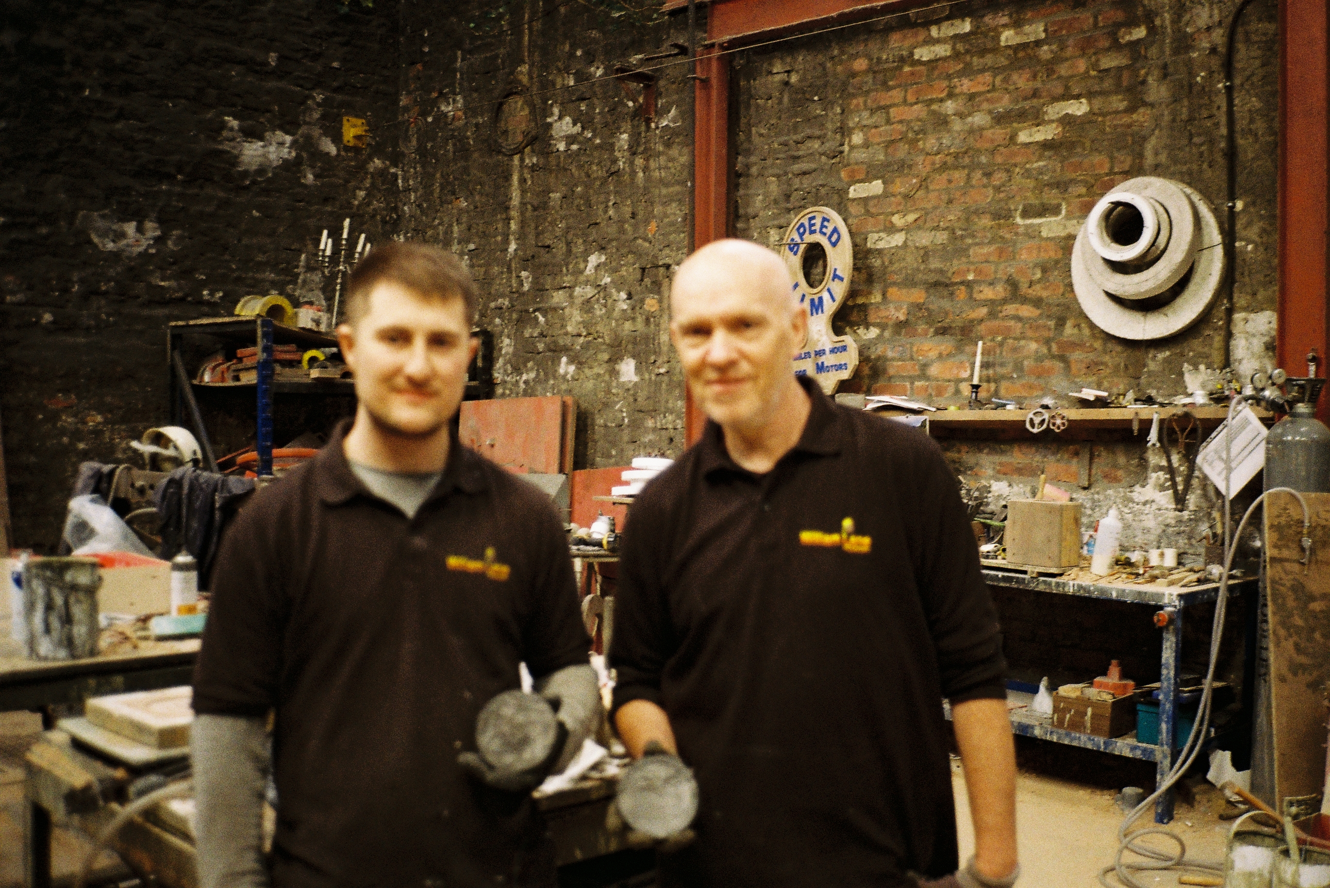 The medals were made in Middlesbrough in the Hartlepool Nuclear landscape. It was made by Dave and Tom from William Lane Foundry.
