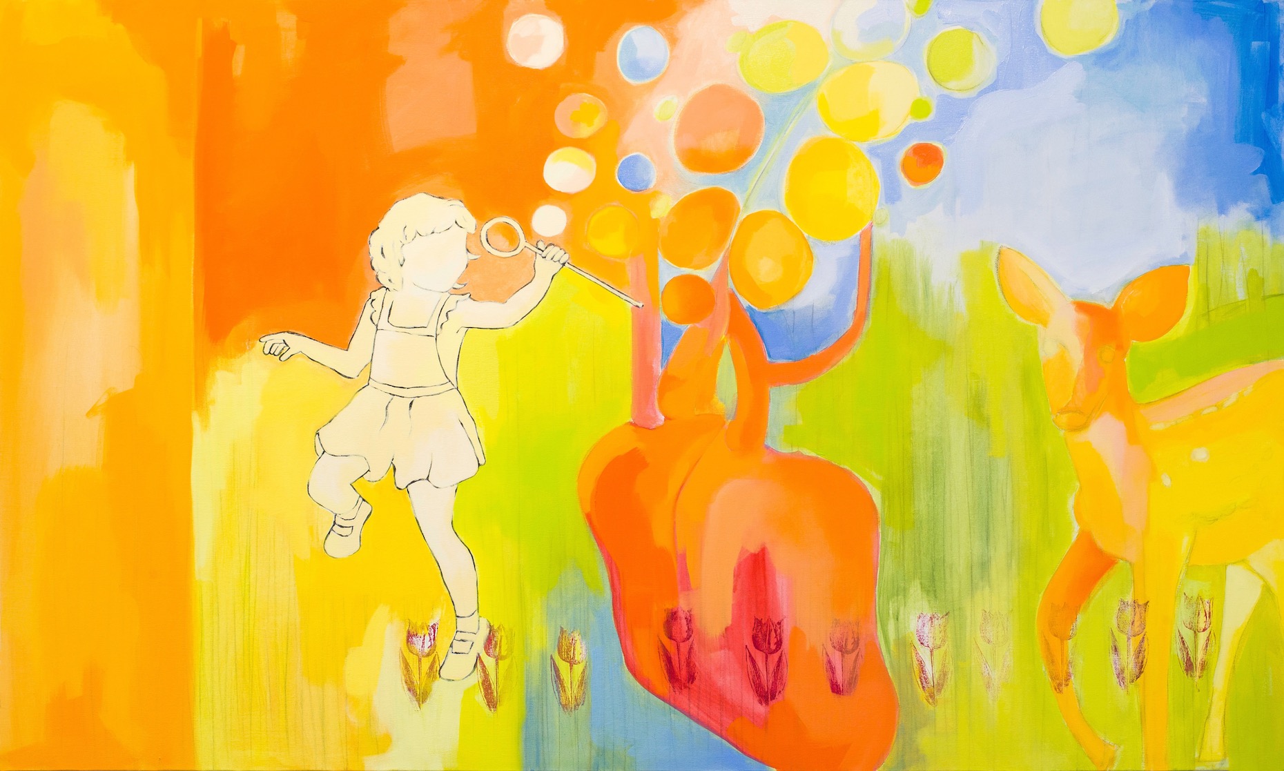 In Memory → oil and acrylic paint on canvas