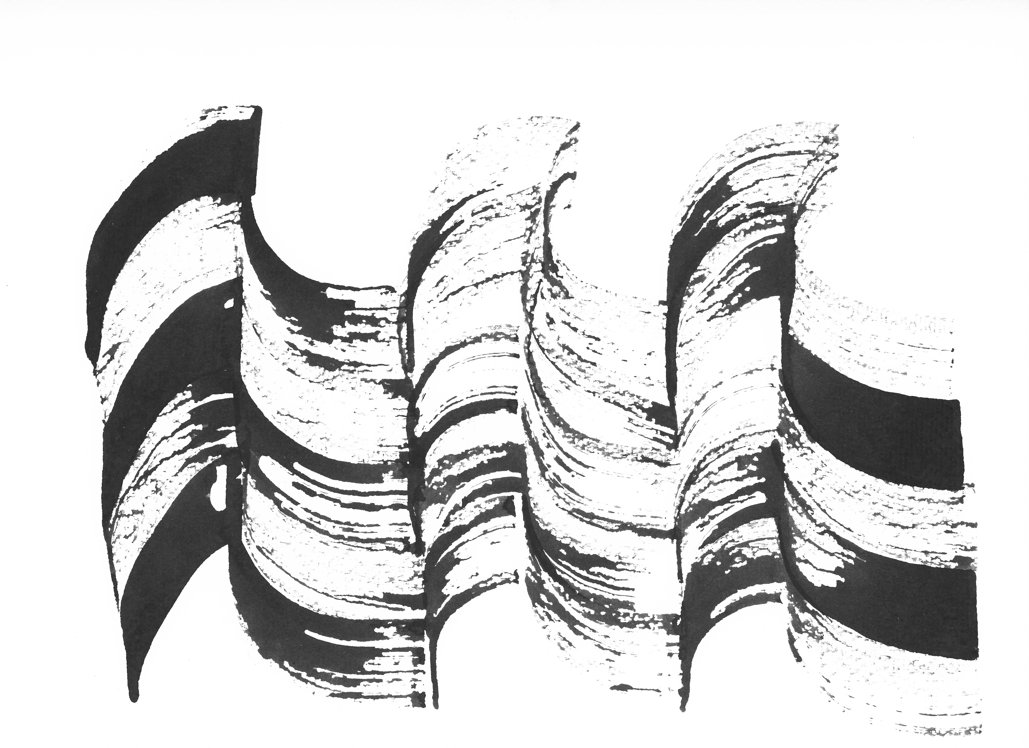 Wave  No 32, 12x9″