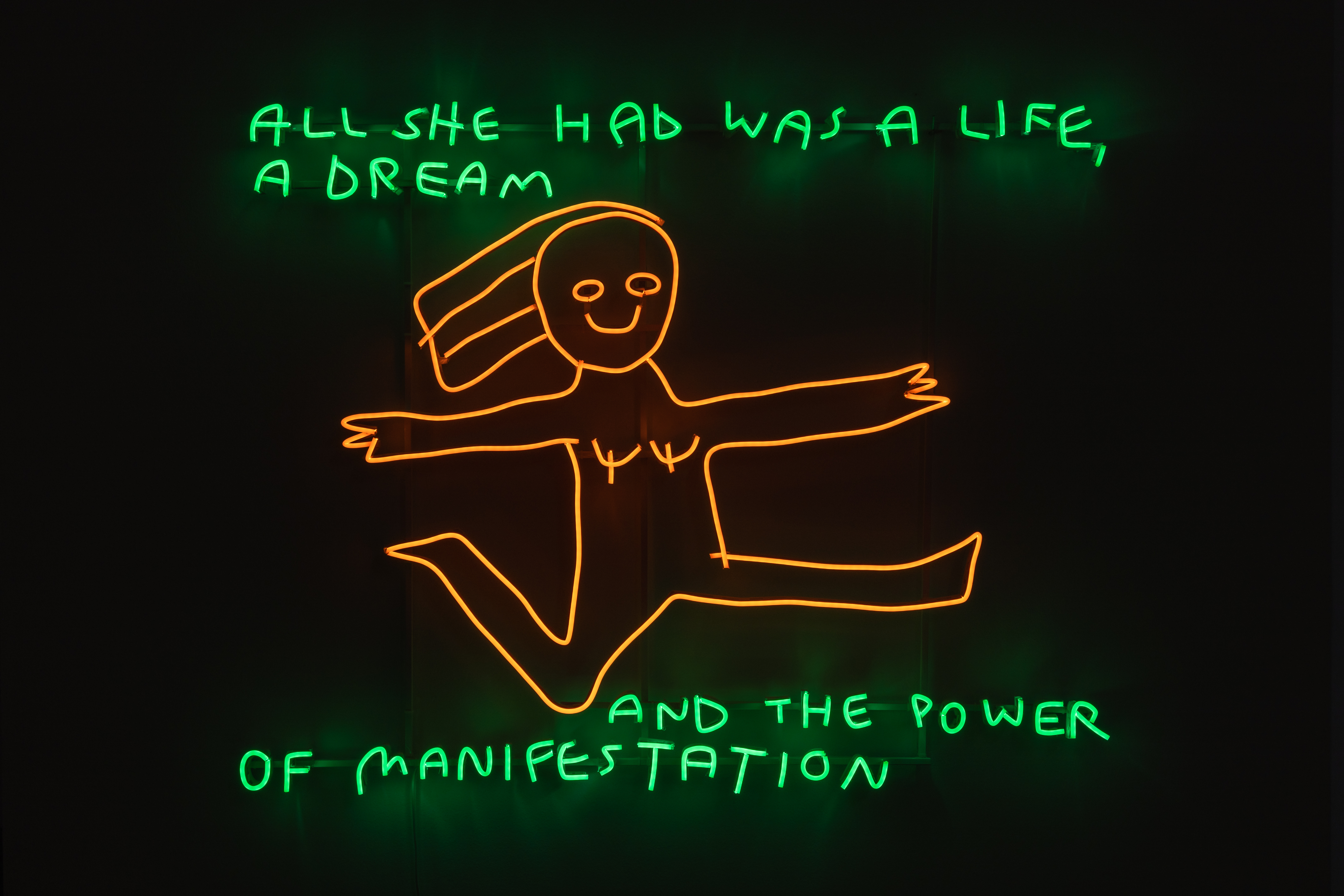 She was known as thee Most Powerful Woman On Earth. 2023Hand moulded and lacquered iron rod with LED strip80 × 100 cmUnique piece