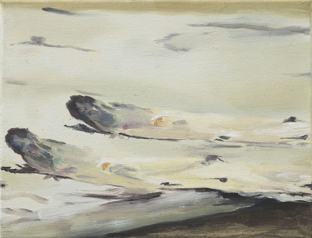 nachgedanke, Öl auf Leinwand, 16,5 x 21,5 cm