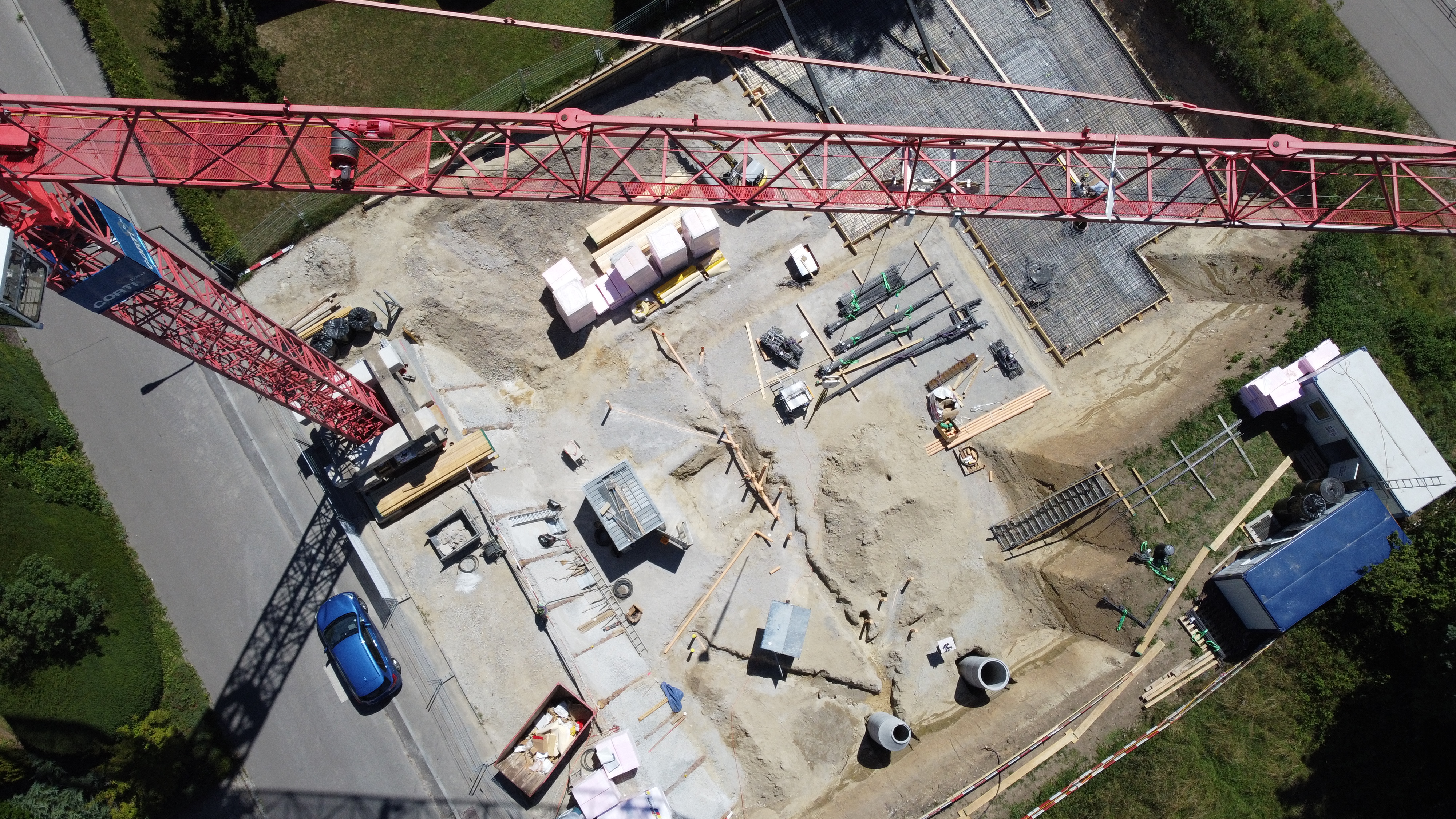 Luftaufnahme Baustelle Juli 2022