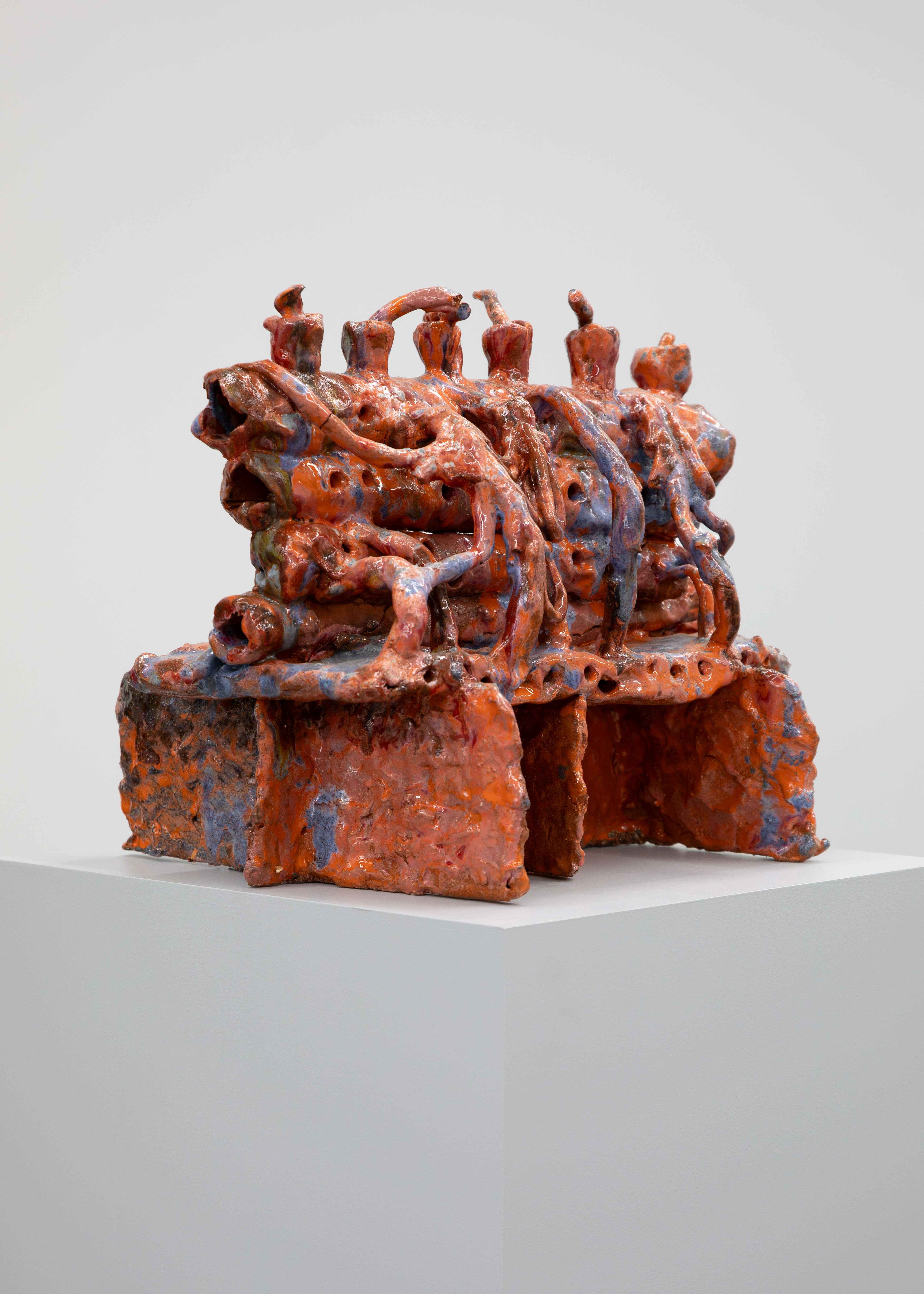 Tom Volkaert: 'All The Art In The World, And You Buy This?', 2025. Glazed ceramics, 42 x 35 x 35 cm
