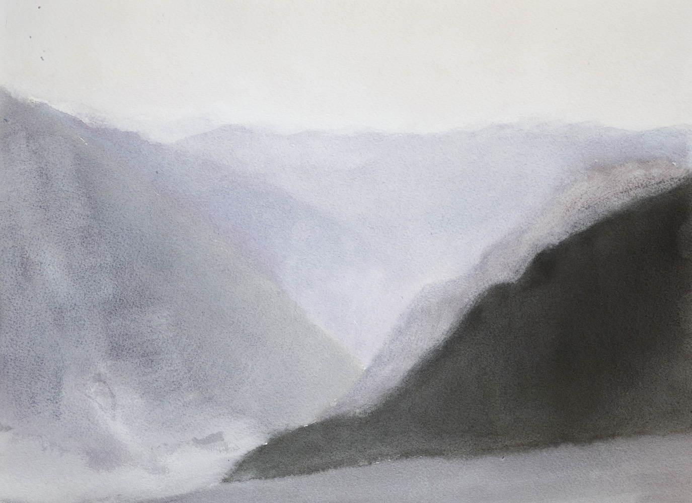 Vallée, calmewatercolour on paper28 x 38 cm, 2015