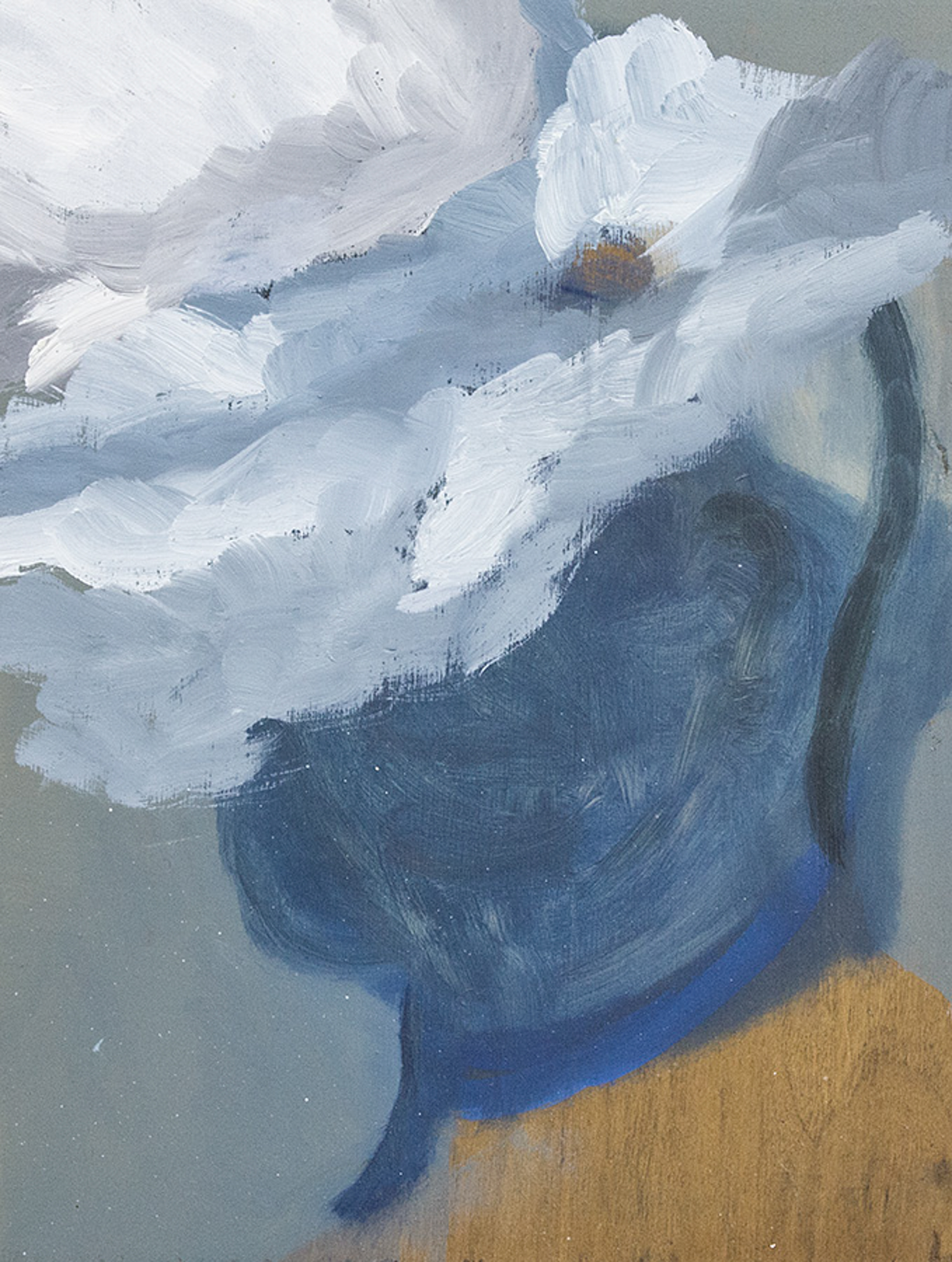 Jonah Sack,  Head with Weather  (2016) | Oil on wood ; 21.5 x 16.5 x 2 cm